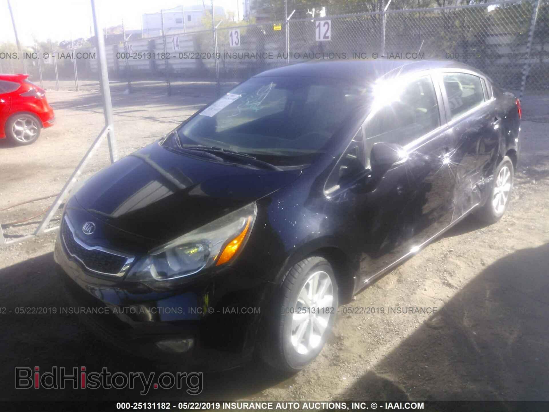 2013 KIA RIO - VIN: KNADN4A32D6155829 - Фото 2