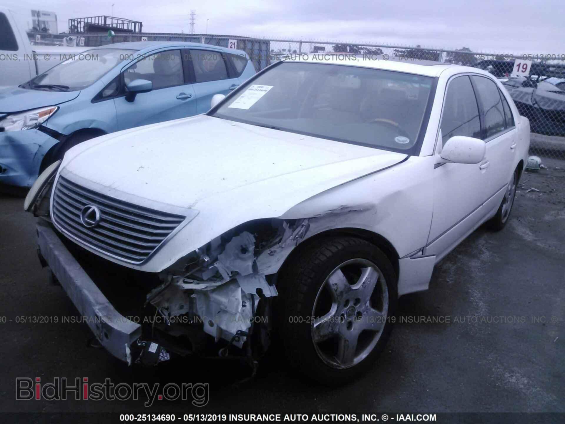 2005 LEXUS LS - VIN: JTHBN36F755022285 - Фото 2