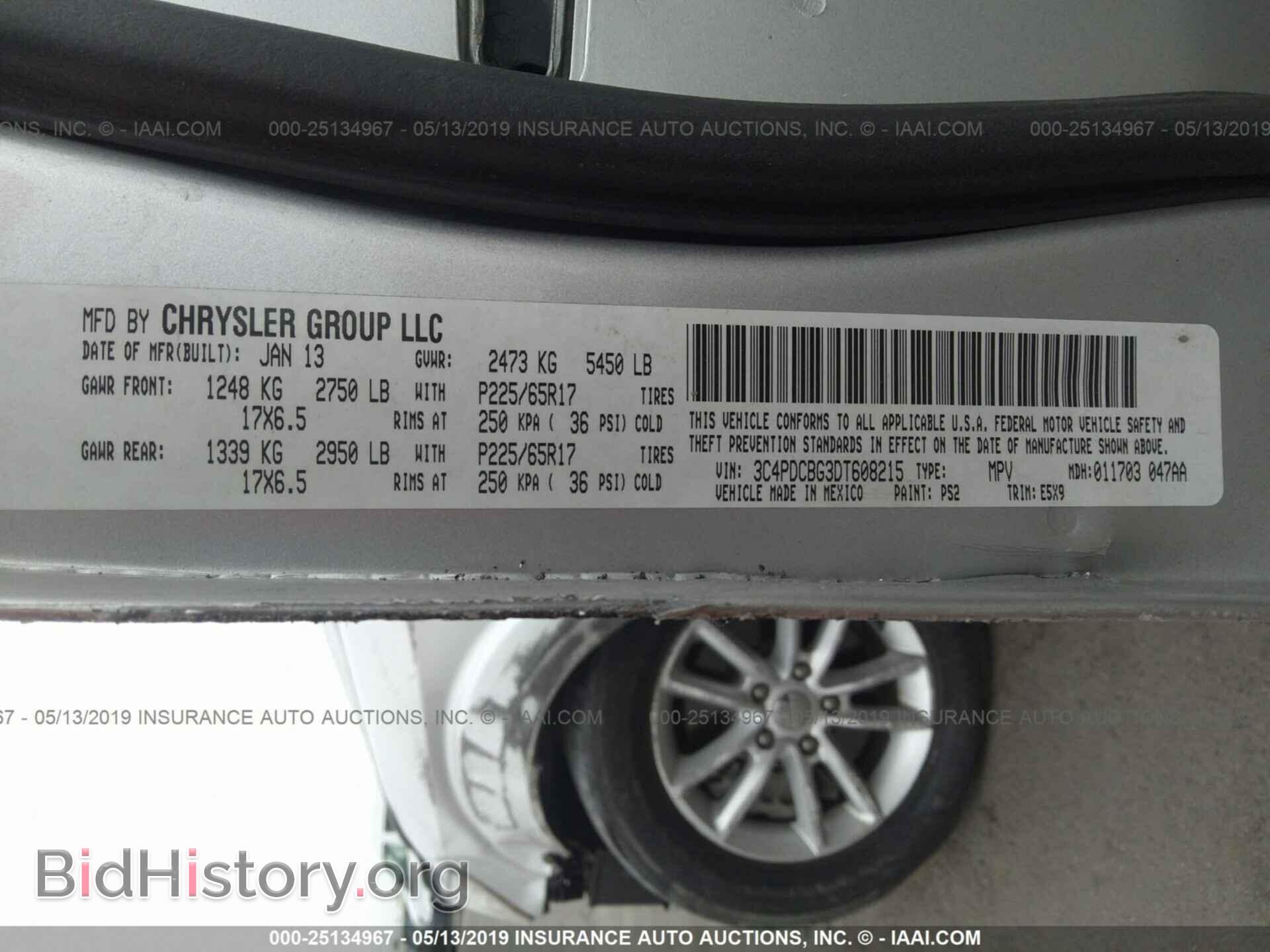2013 DODGE JOURNEY - VIN: 3C4PDCBG3DT608215 - Photo 9