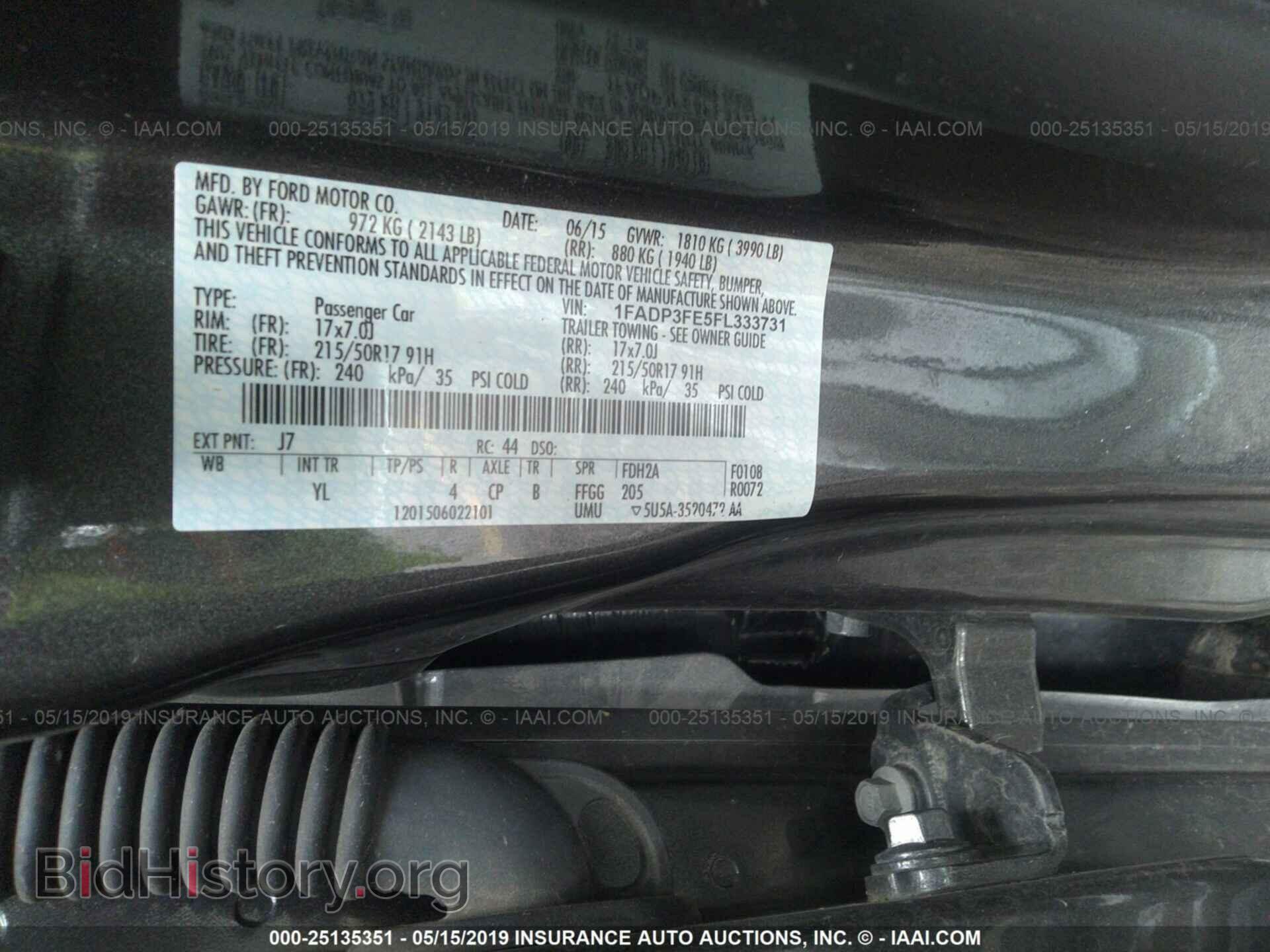 2015 FORD FOCUS - VIN: 1FADP3FE5FL333731 - Photo 9