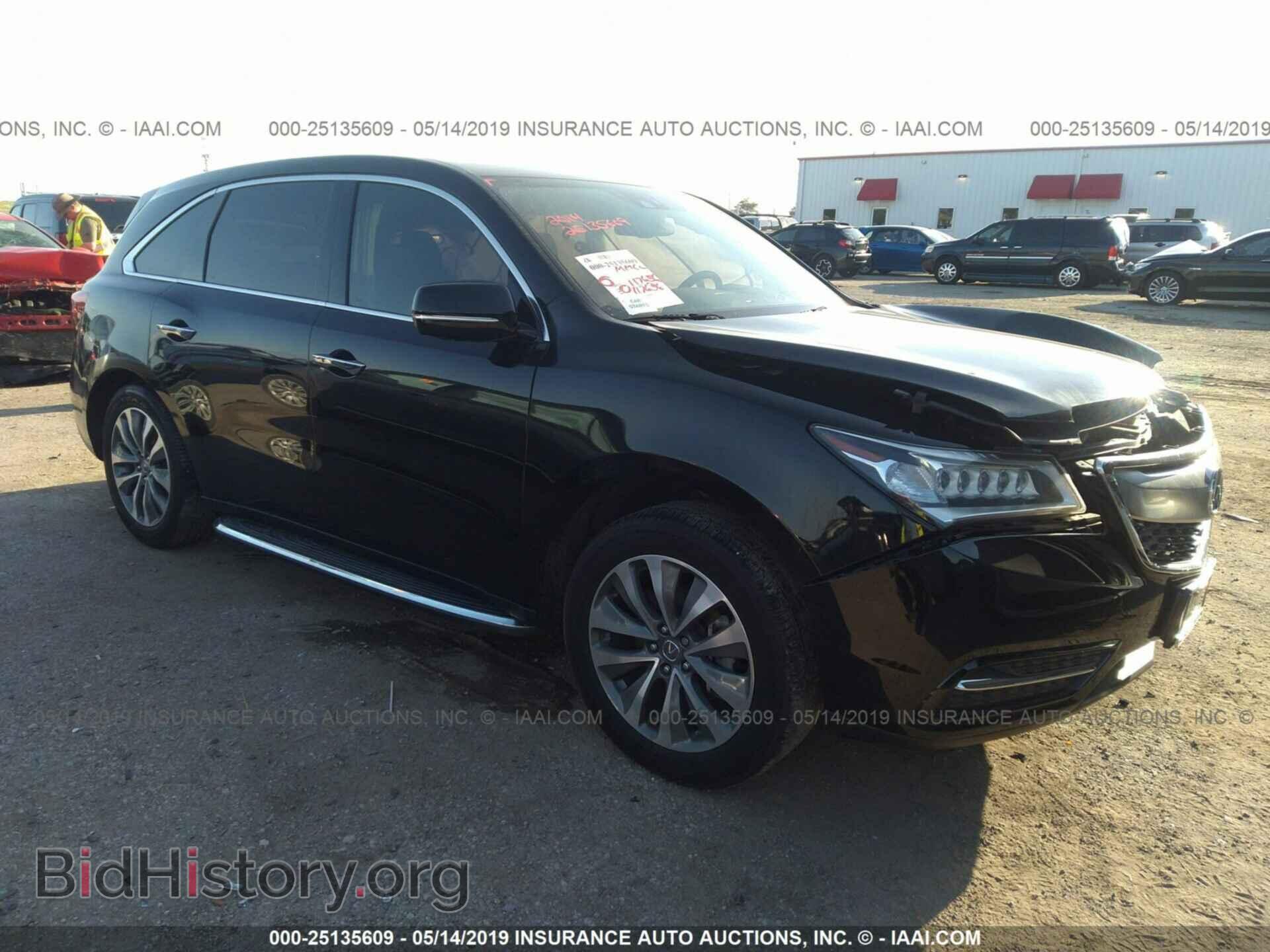 Фотография 5FRYD3H40EB005125 - ACURA MDX 2014