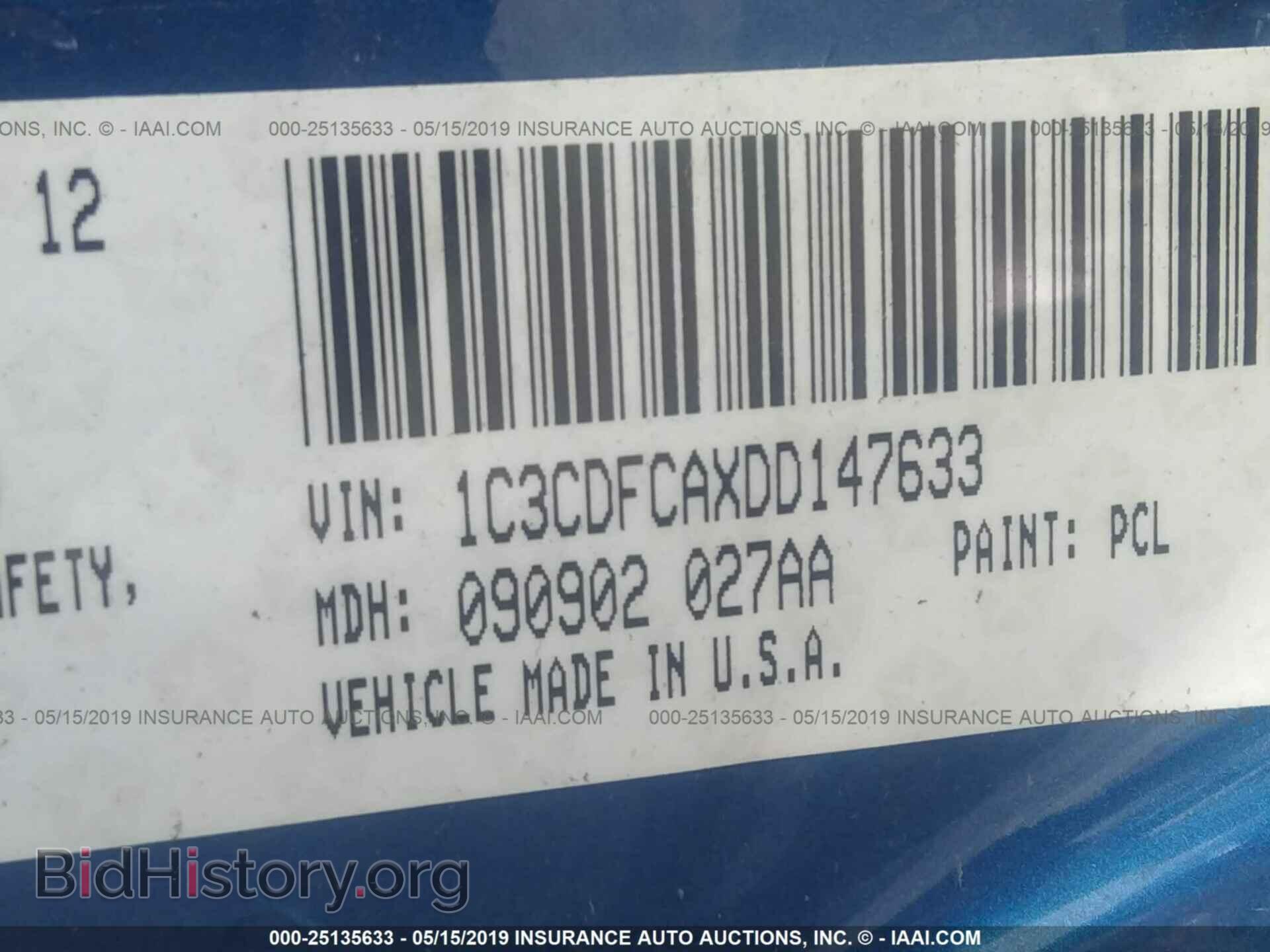 2013 DODGE DART - VIN: 1C3CDFCAXDD147633 - Photo 9