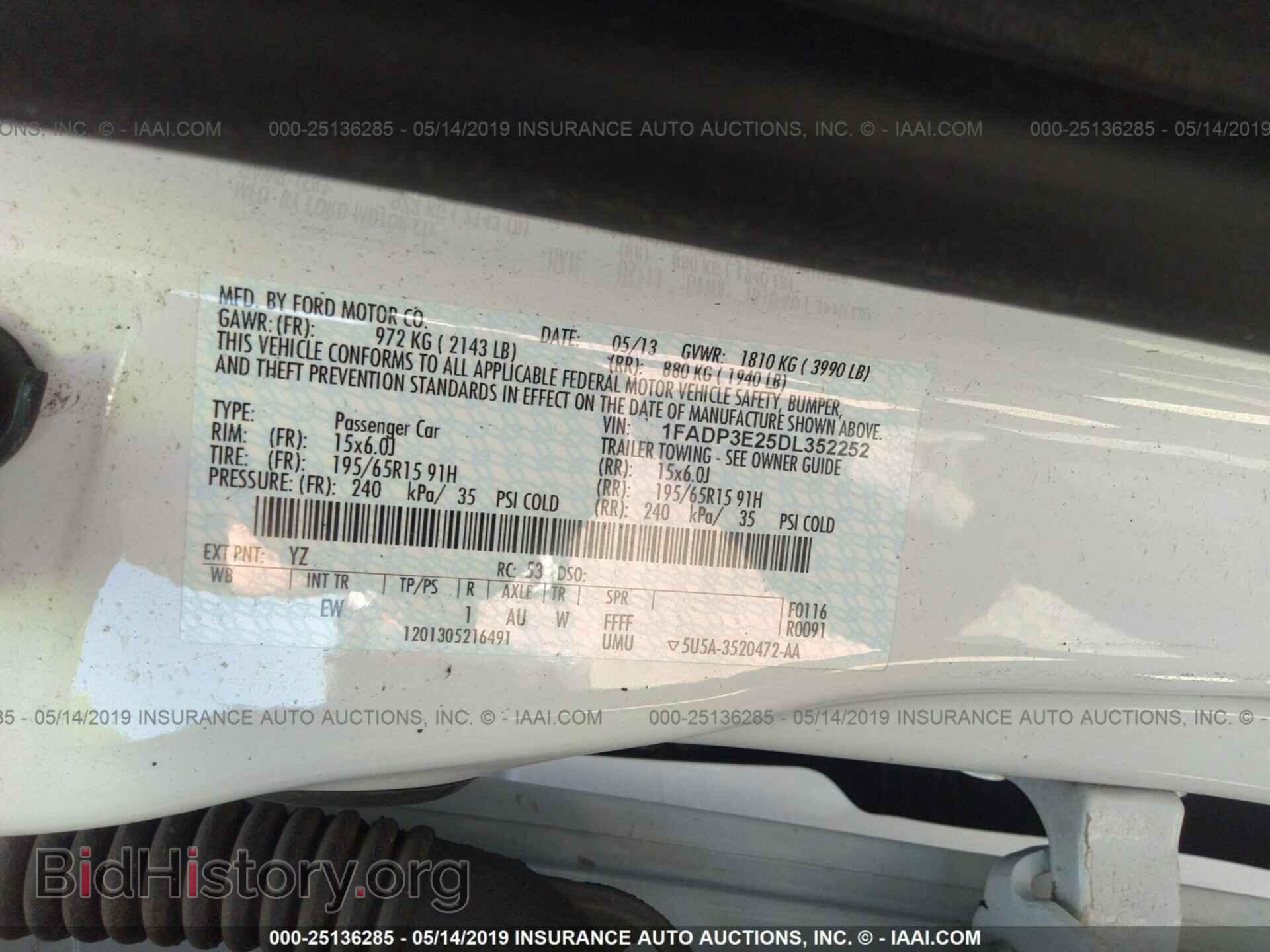 2013 FORD FOCUS - VIN: 1FADP3E25DL352252 - Photo 9