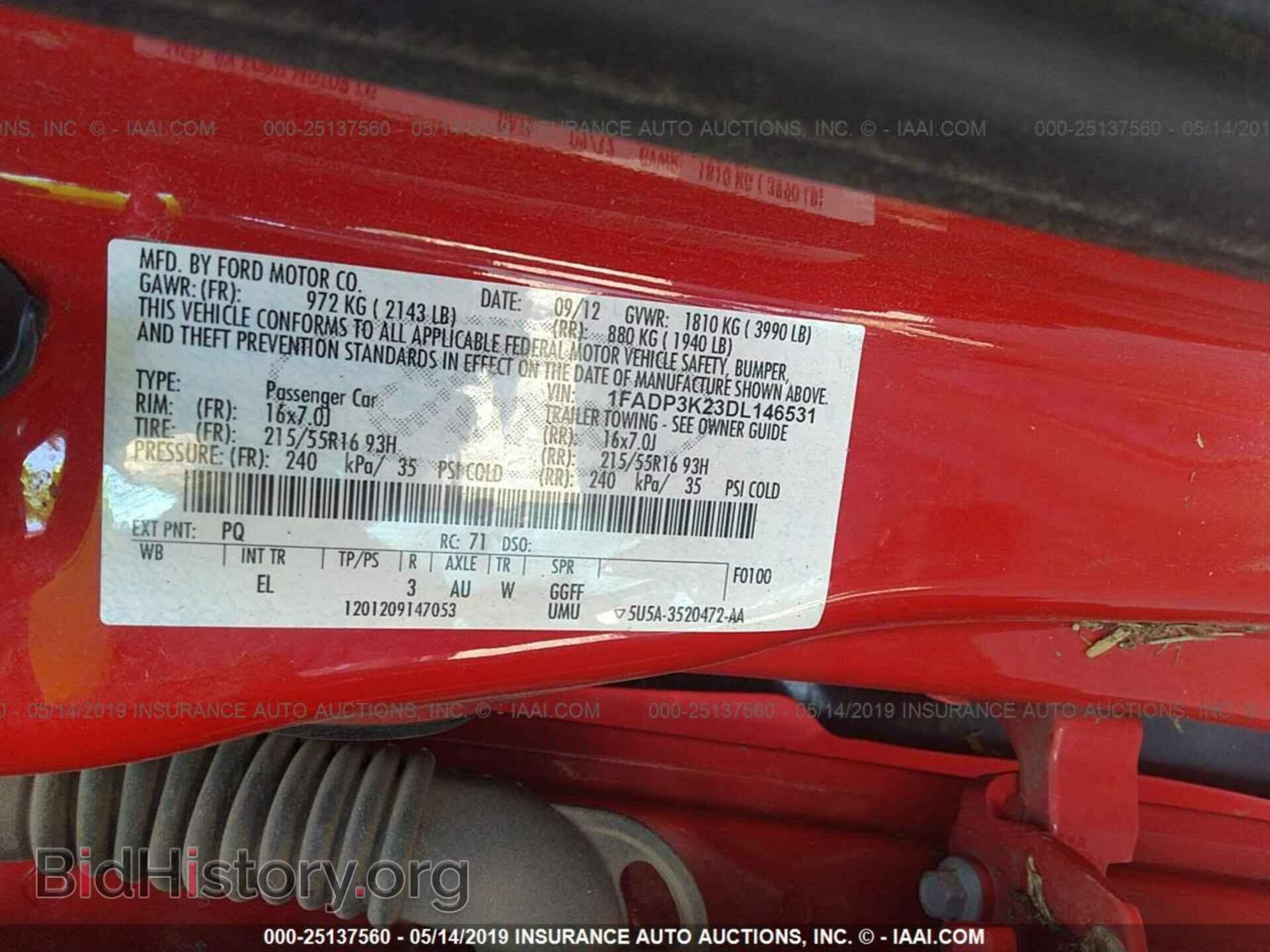 2013 FORD FOCUS - VIN: 1FADP3K23DL146531 - Photo 9
