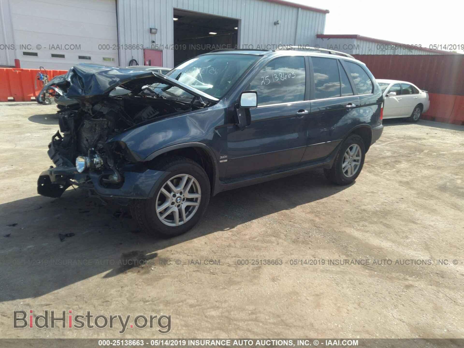 2005 BMW X5 - VIN: 5UXFA13595LY20151 - Фото 2