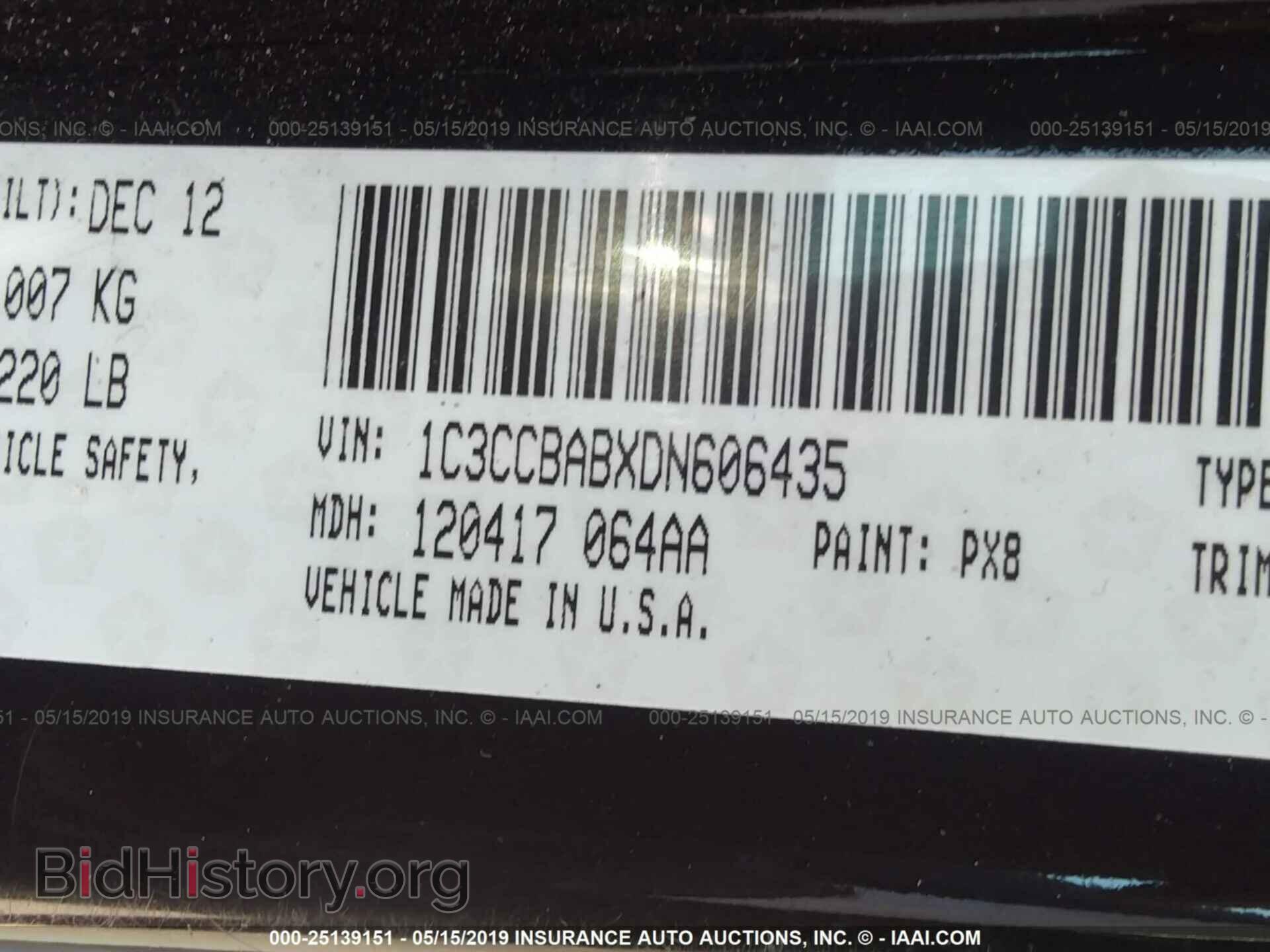 2013 CHRYSLER 200 - VIN: 1C3CCBABXDN606435 - Photo 9