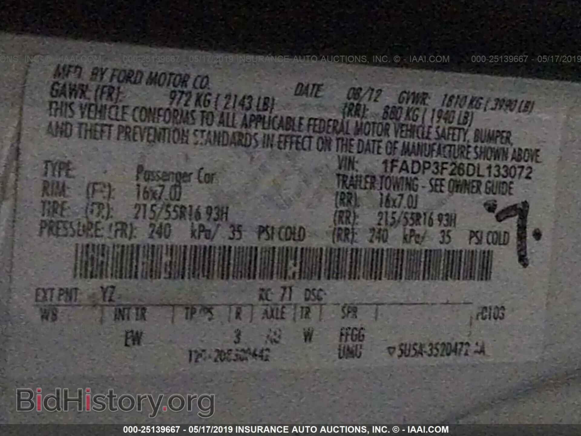 2013 FORD FOCUS - VIN: 1FADP3F26DL133072 - Photo 9