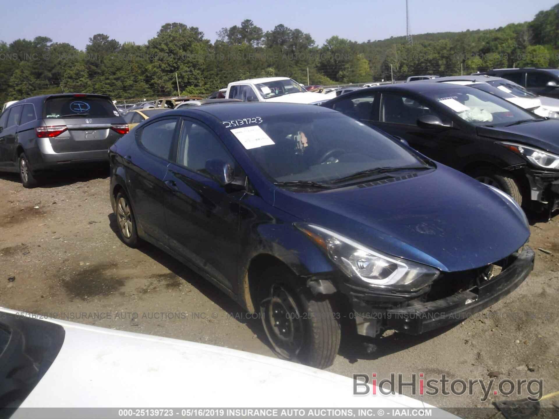 Photo 5NPDH4AEXGH693605 - HYUNDAI ELANTRA 2016