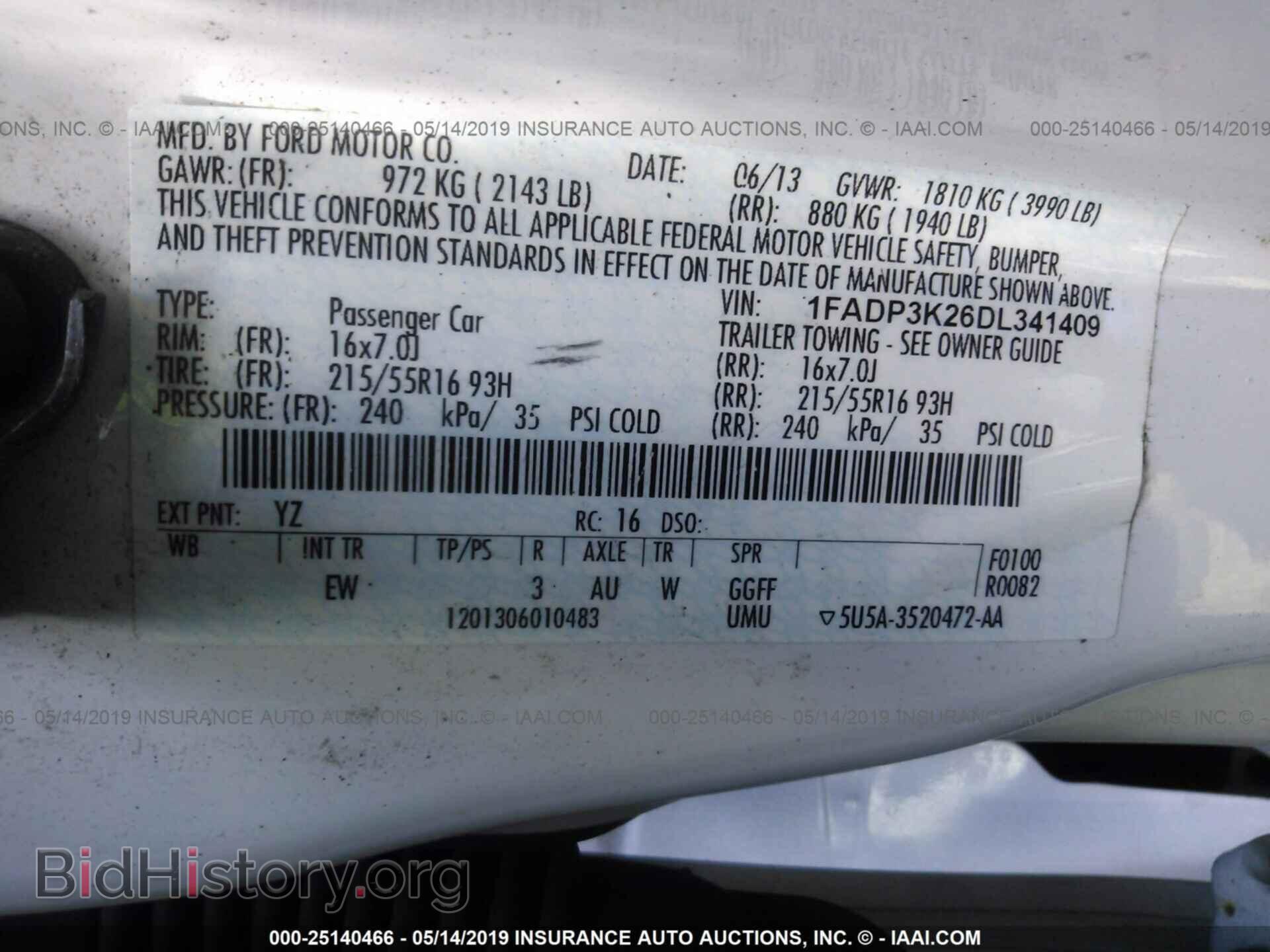 2013 FORD FOCUS - VIN: 1FADP3K26DL341409 - Photo 9
