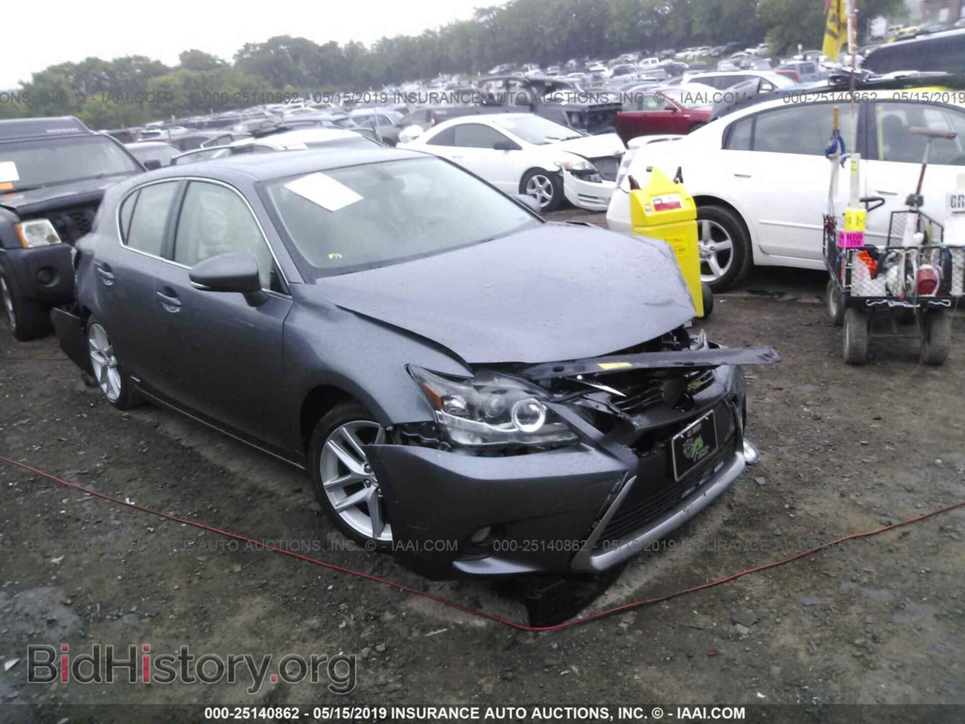 Photo JTHKD5BH7E2177457 - LEXUS CT 2014