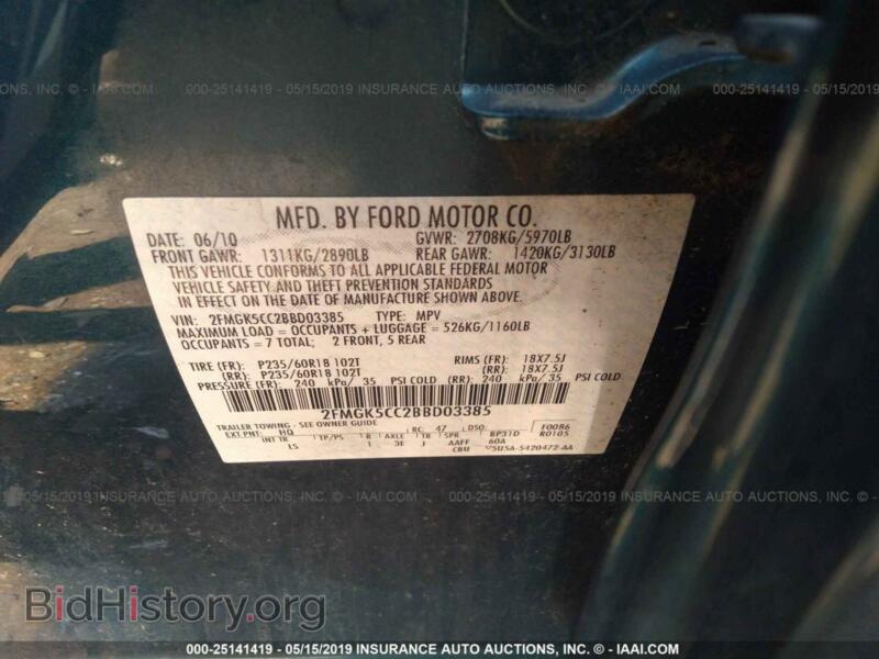 2011 Ford FLEX (VIN 2FMGK5CC2BBD03385) — photo 9 of 10