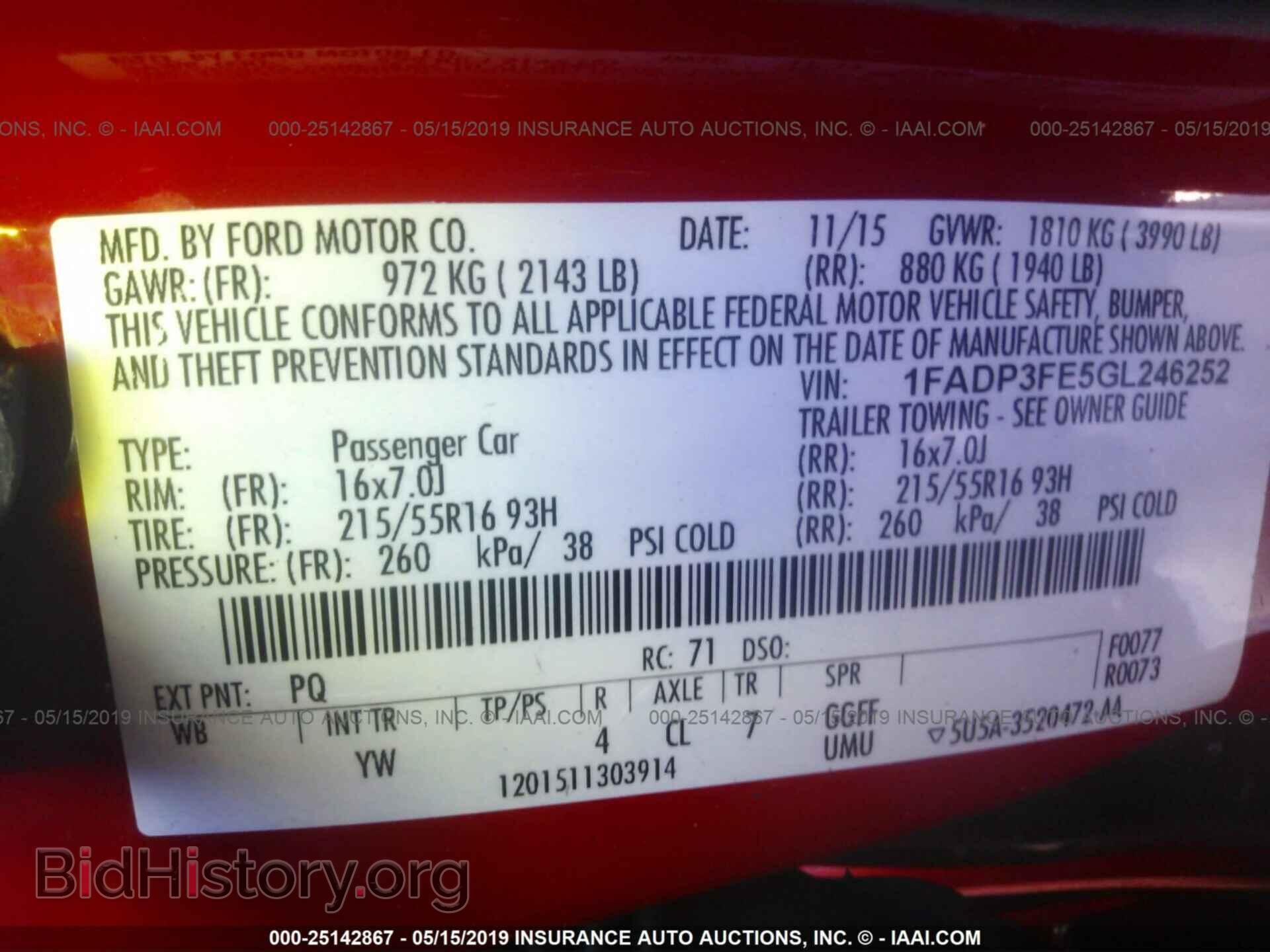 2016 FORD FOCUS - VIN: 1FADP3FE5GL246252 - Фото 9