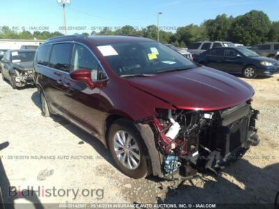 2018 Chrysler PACIFICA Touring L, burgundy — VIN 2C4RC1BG1JR217448, IAAI