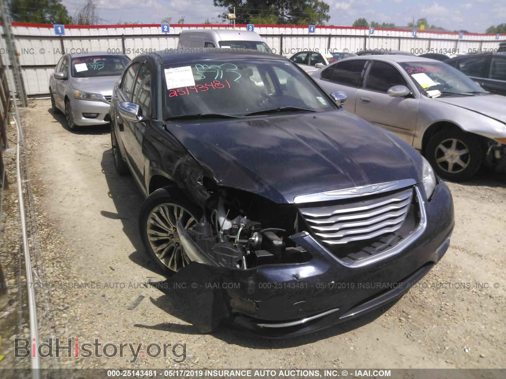 Фотография 1C3CCBCB8CN107631 - CHRYSLER 200 2012