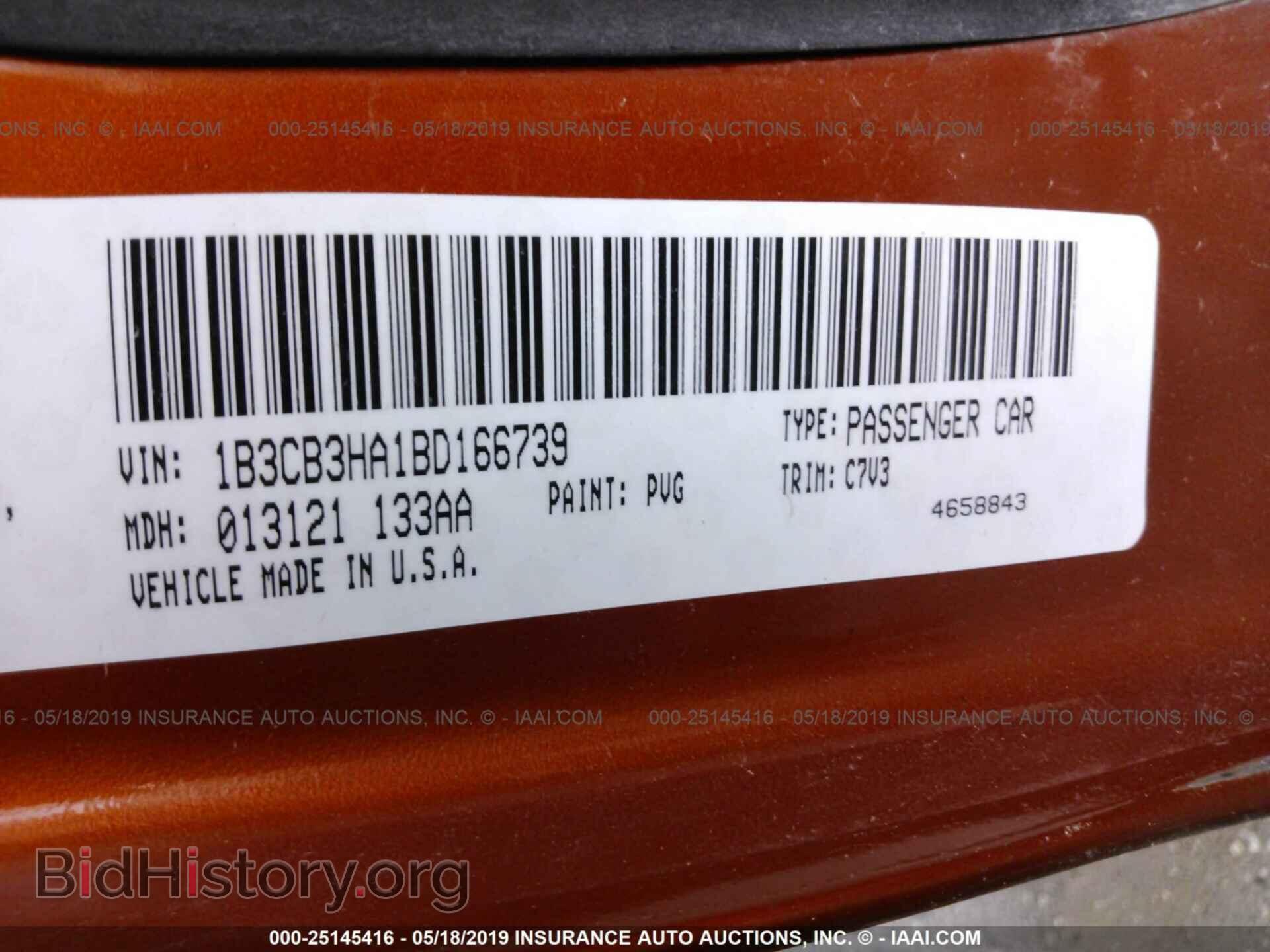 2011 DODGE CALIBER - VIN: 1B3CB3HA1BD166739 - Фото 9