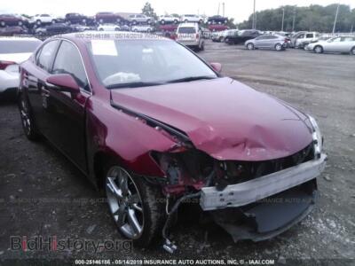 2010 Lexus IS 250, красный — VIN JTHBF5C29A2098144, IAAI