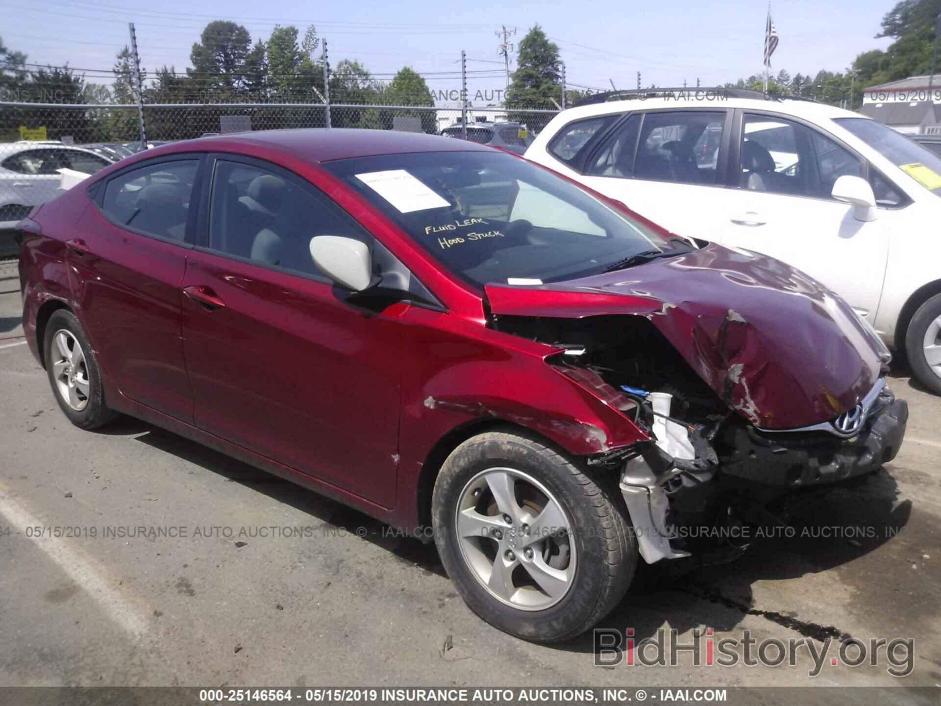 Photo 5NPDH4AE0EH541619 - HYUNDAI ELANTRA 2014