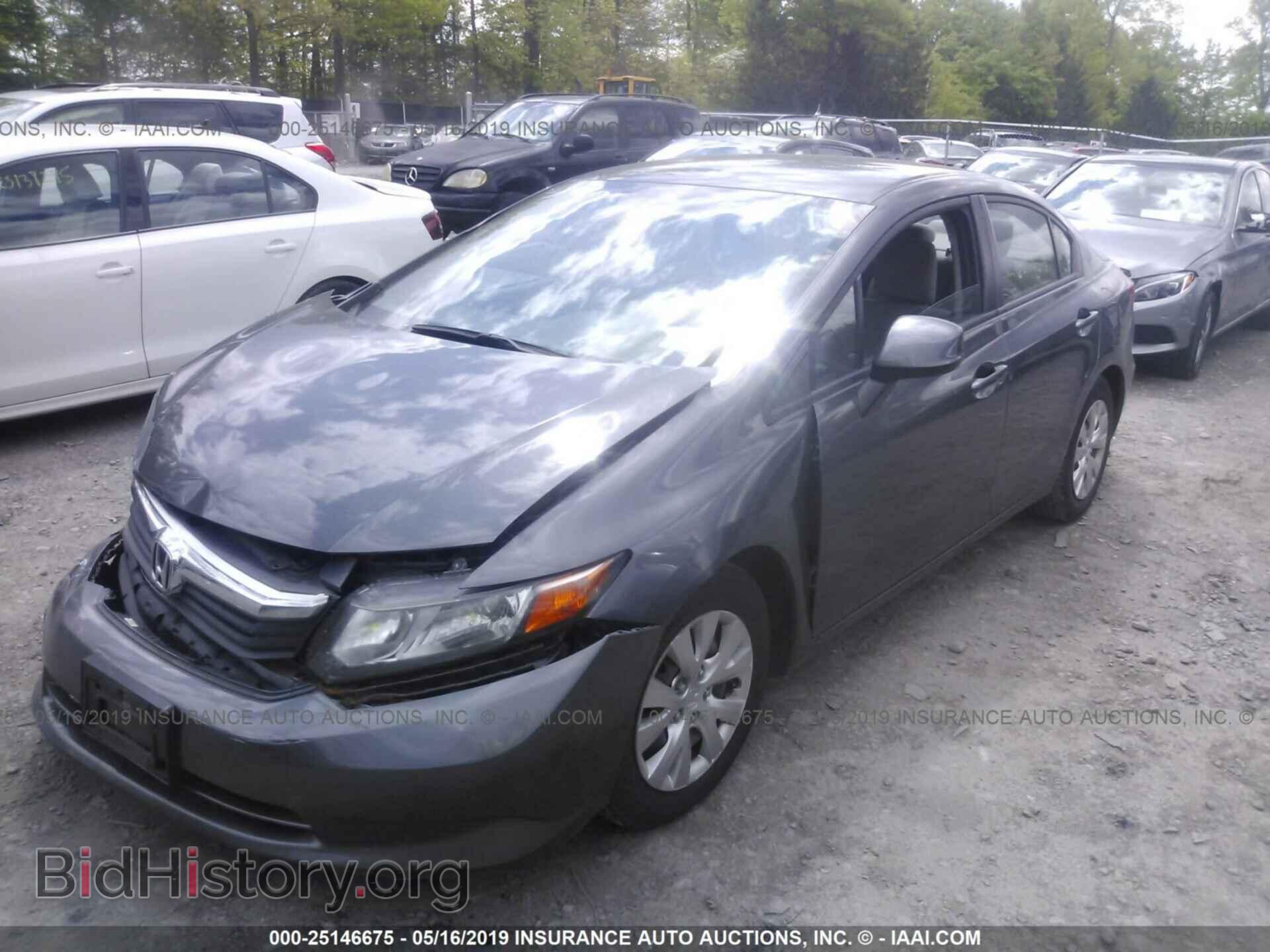 2012 HONDA CIVIC - VIN: 2HGFB2F55CH563534 - Фото 2
