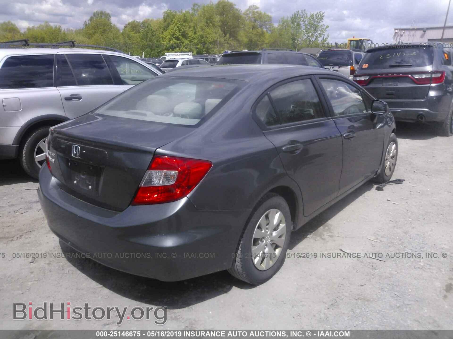 2012 HONDA CIVIC - VIN: 2HGFB2F55CH563534 - Фото 4