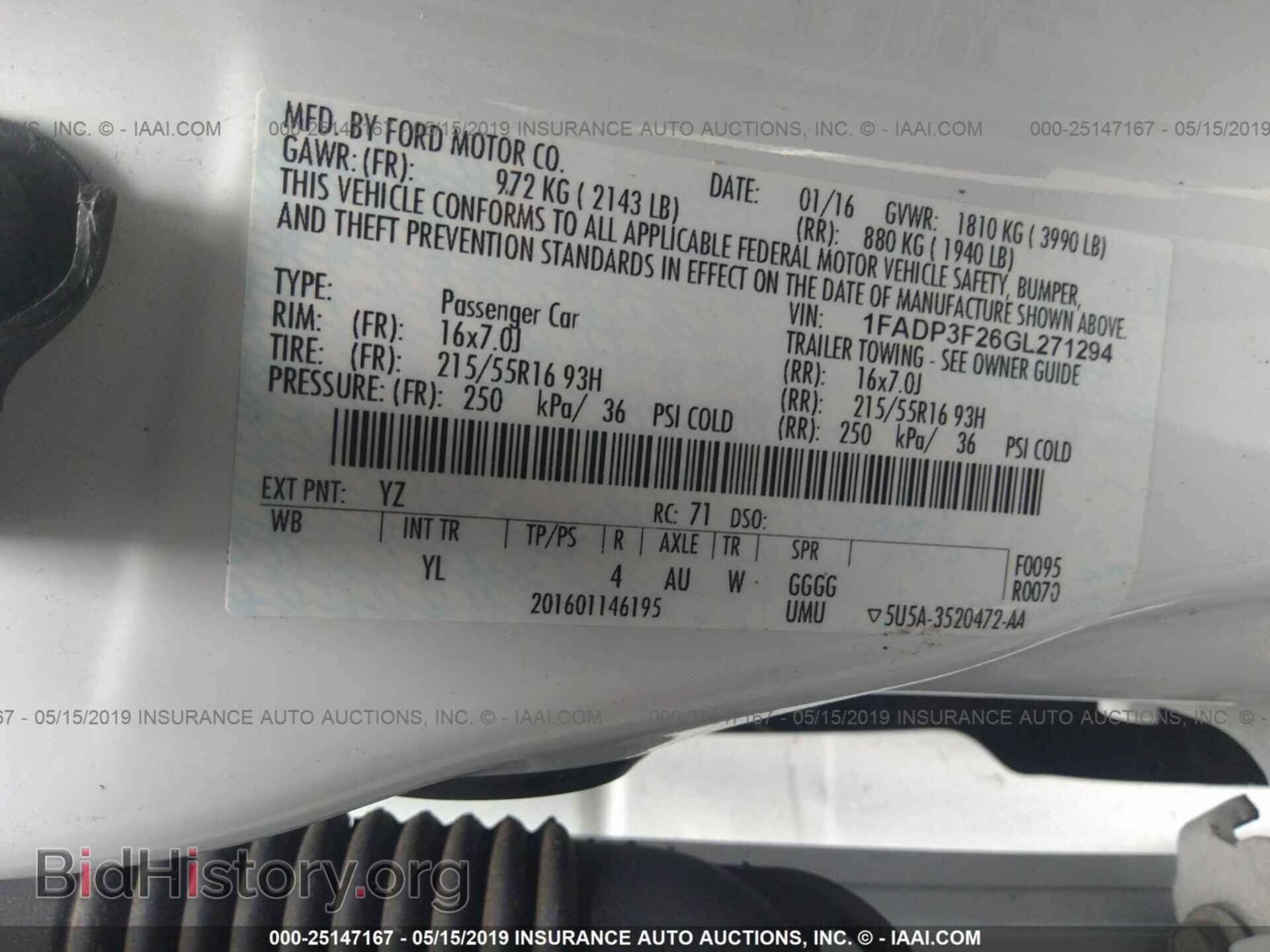 2016 FORD FOCUS - VIN: 1FADP3F26GL271294 - Photo 9