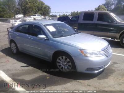 2012 Chrysler 200 LX, light blue — VIN 1C3CCBAB7CN152661, IAAI
