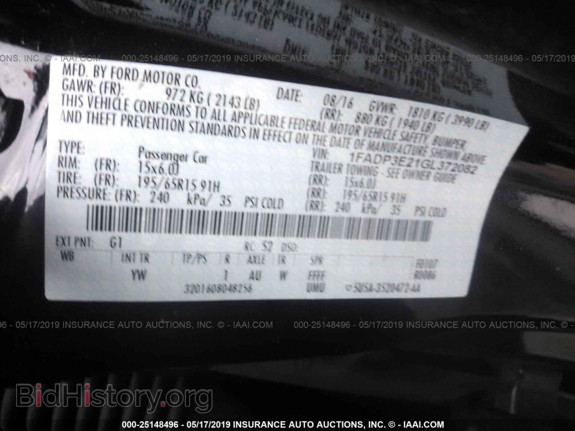 2016 FORD FOCUS - VIN: 1FADP3E21GL372082 - Photo 9