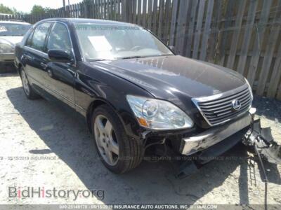 2005 Lexus LS 430, black — VIN JTHBN36F555020616, IAAI