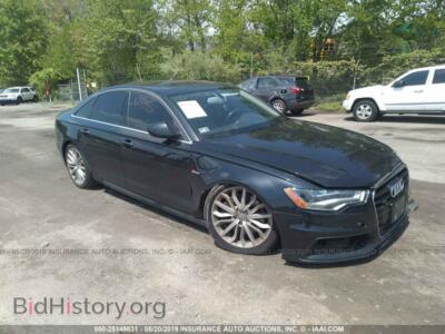 2012 Audi A6, черный — VIN WAUBGAFC9CN006752, IAAI