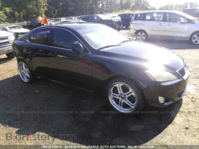 2007 Lexus IS 350, черный — VIN JTHBE262272012713, IAAI
