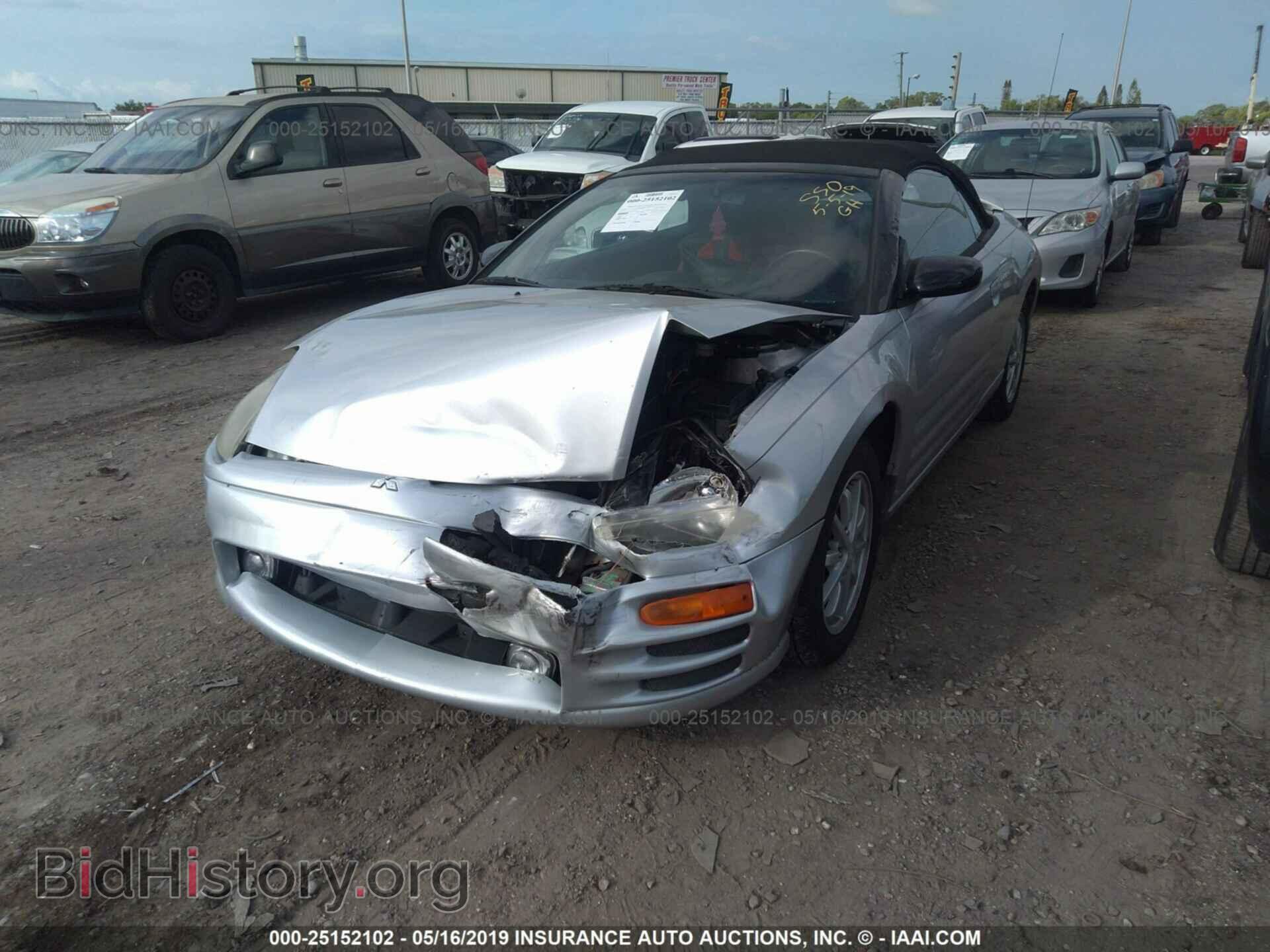 2002 MITSUBISHI ECLIPSE - VIN: 4A3AE45G22E095733 - Фото 2