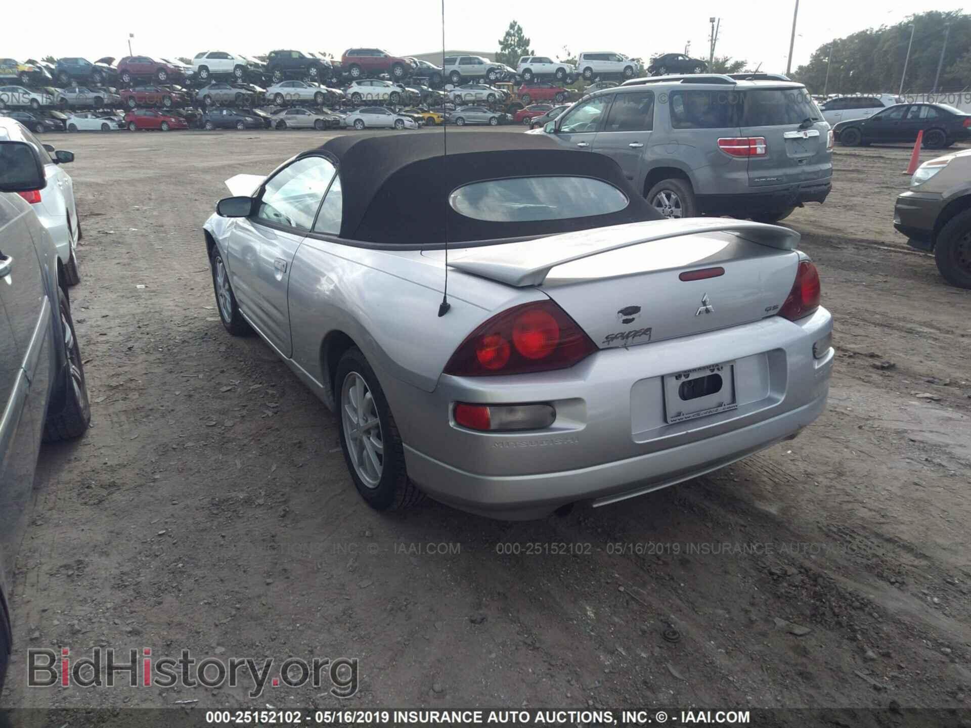 2002 MITSUBISHI ECLIPSE - VIN: 4A3AE45G22E095733 - Фото 3