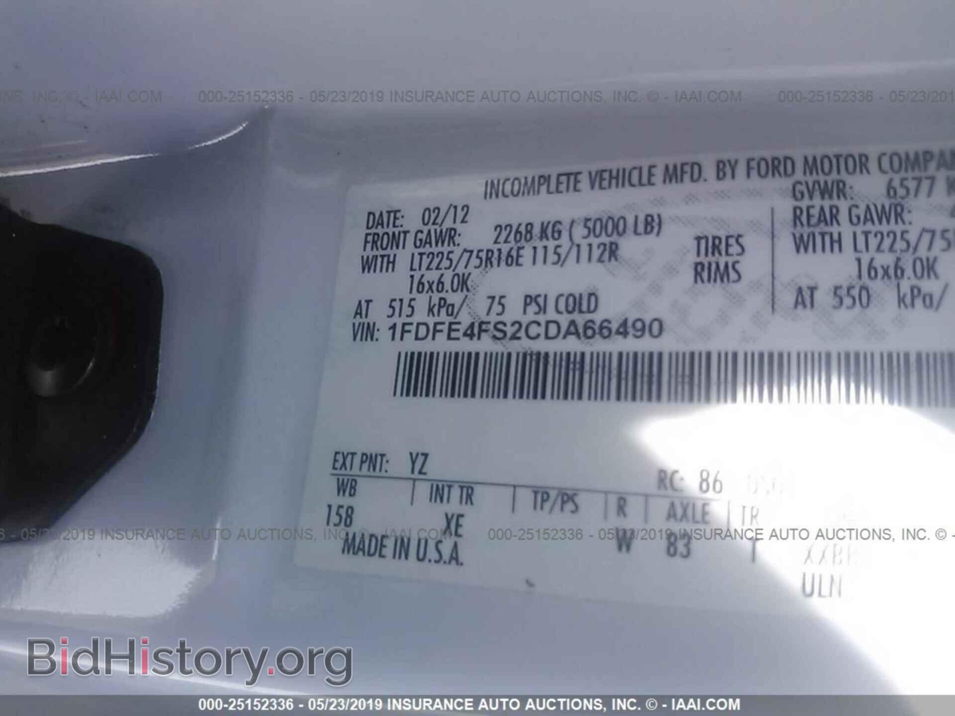 2012 FORD ECONOLINE - VIN: 1FDFE4FS2CDA66490 - Photo 9