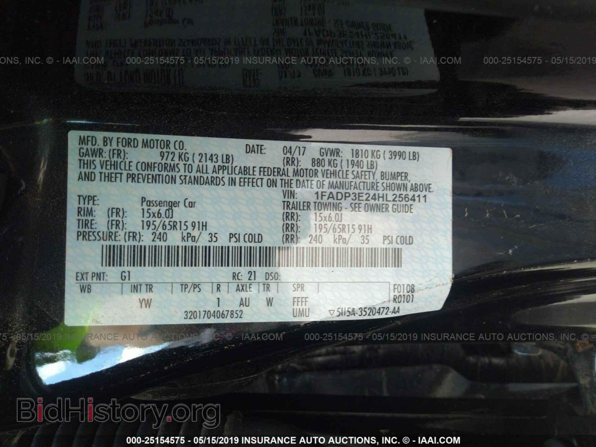 2017 FORD FOCUS - VIN: 1FADP3E24HL256411 - Photo 9