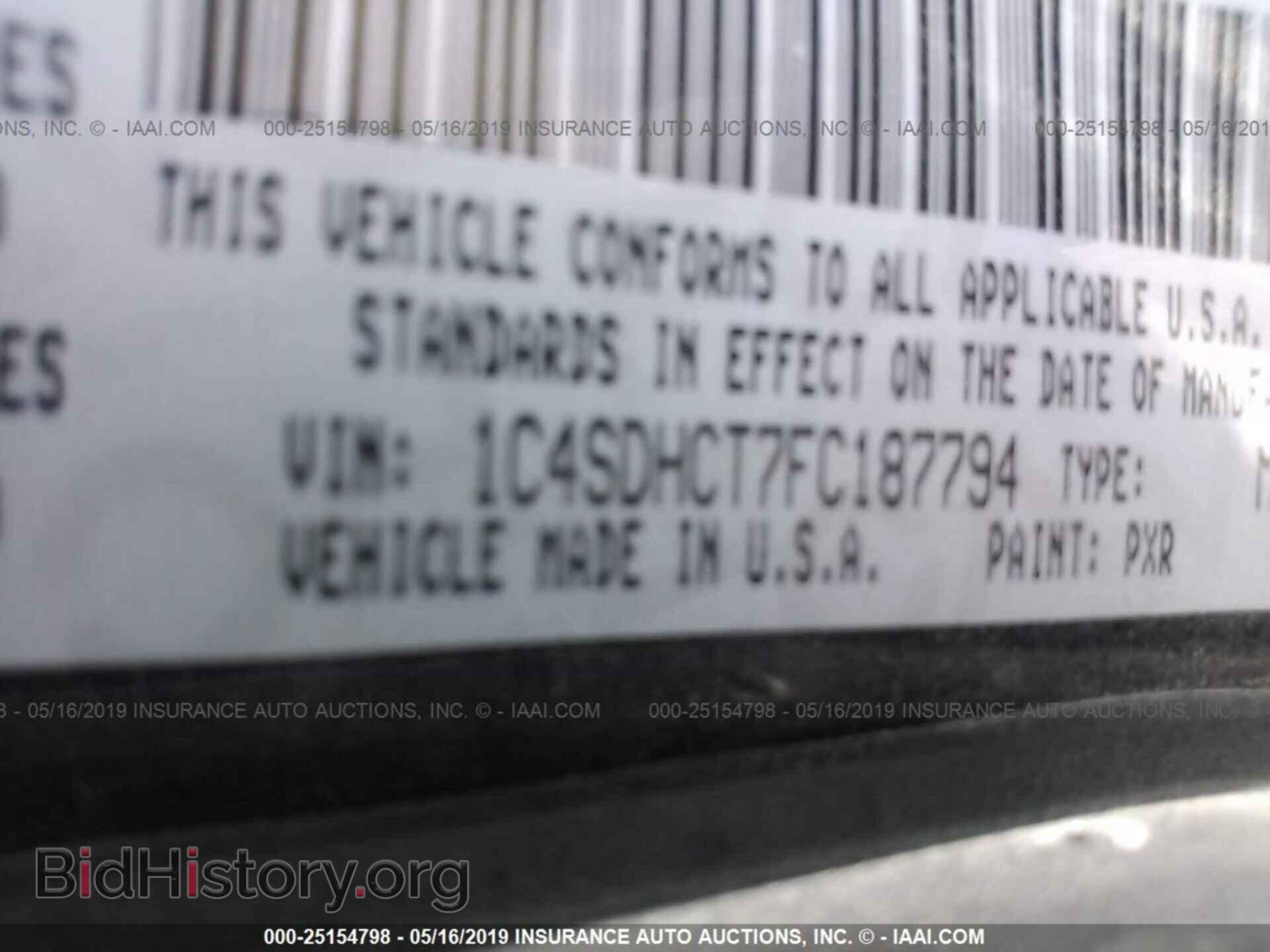 2015 DODGE DURANGO - VIN: 1C4SDHCT7FC187794 - Фото 9