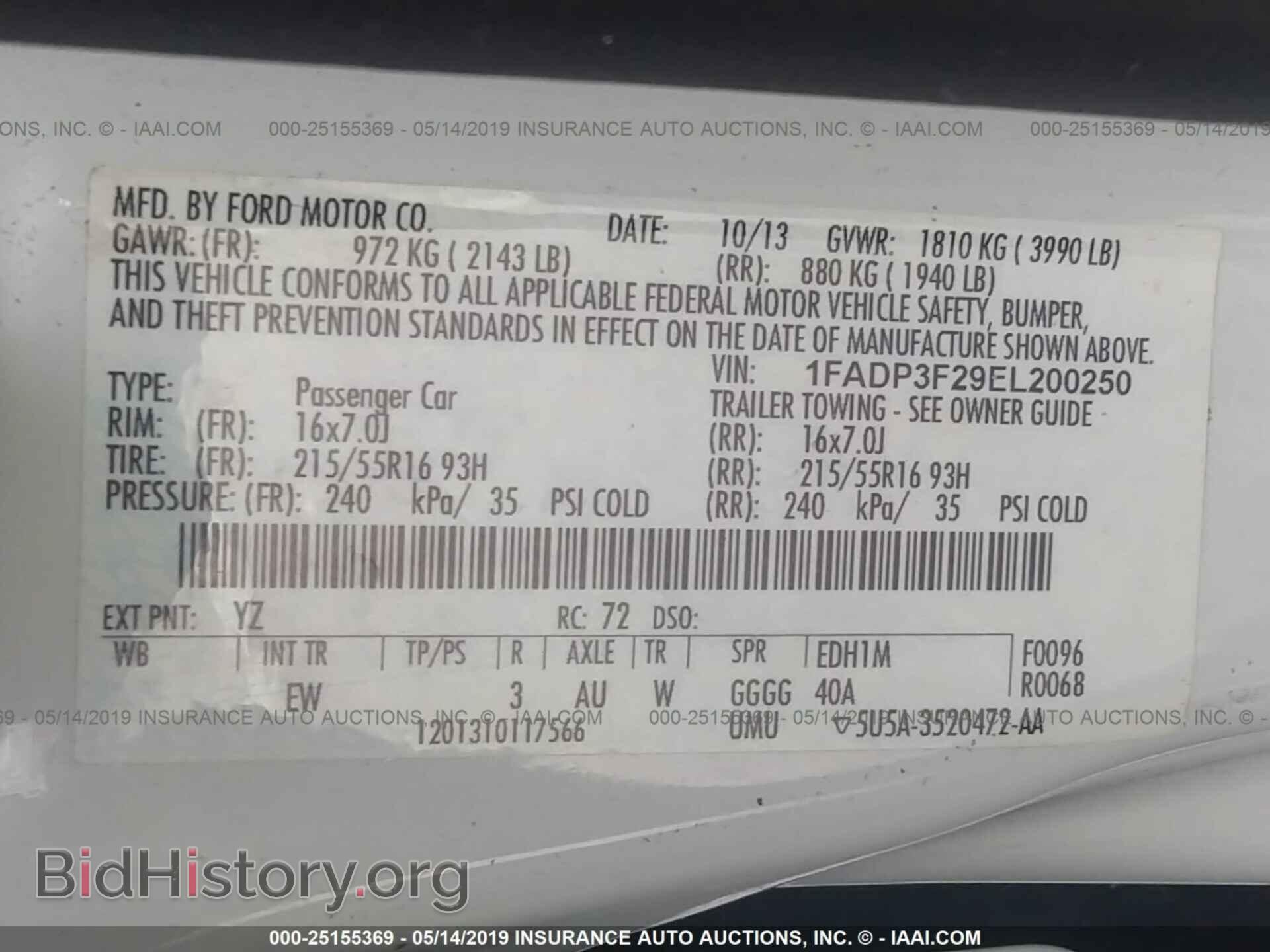 2014 FORD FOCUS - VIN: 1FADP3F29EL200250 - Photo 9
