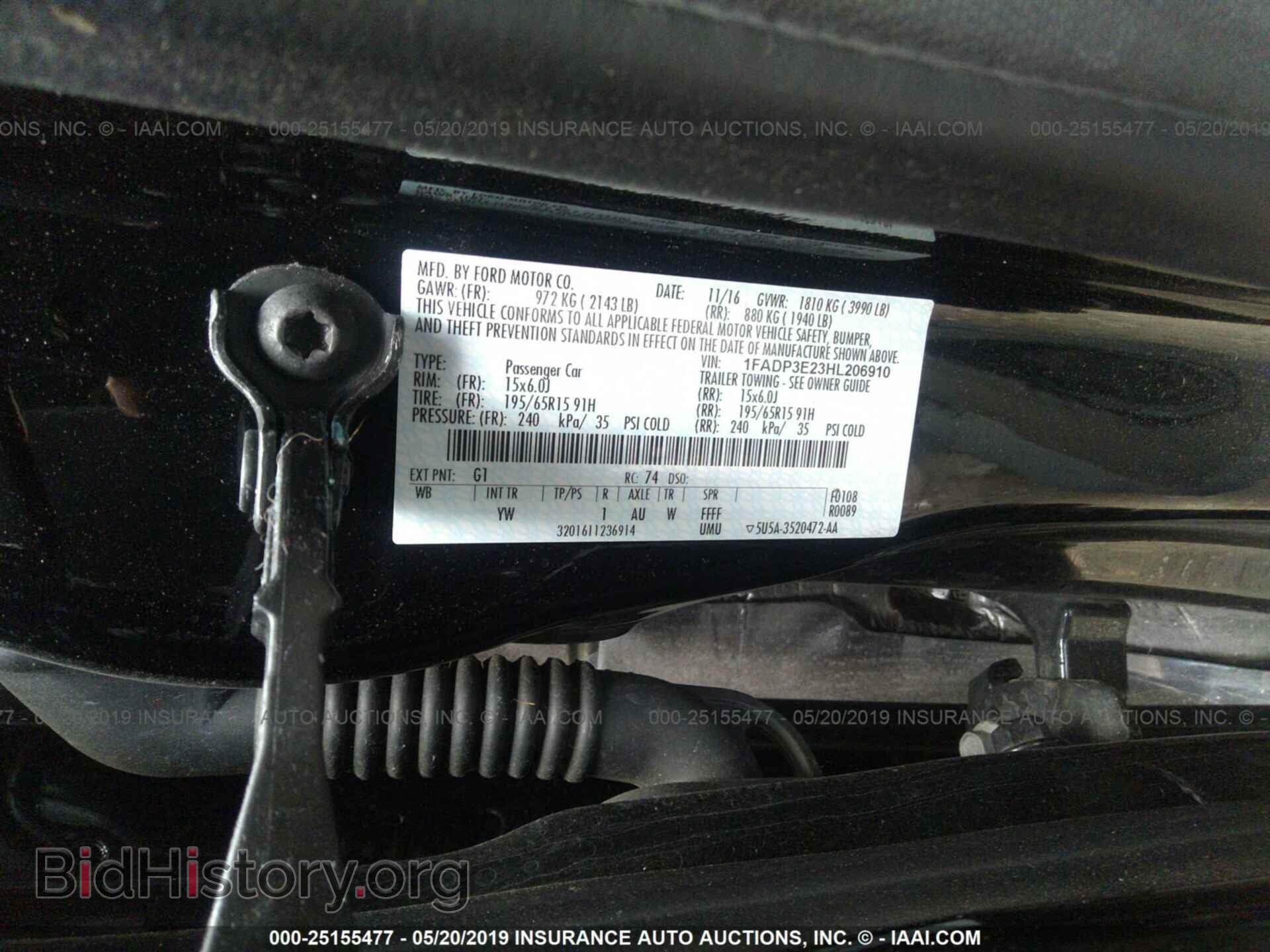 2017 FORD FOCUS - VIN: 1FADP3E23HL206910 - Photo 9