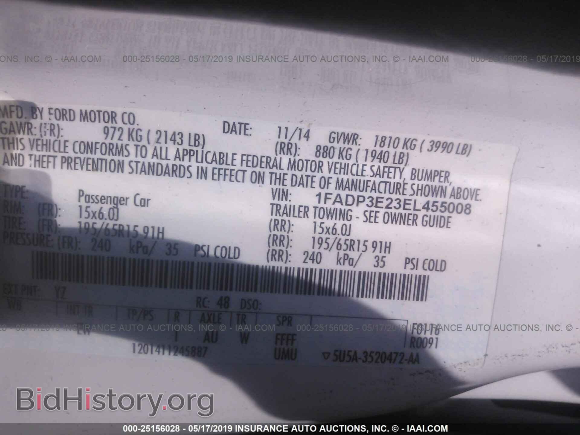 2014 FORD FOCUS - VIN: 1FADP3E23EL455008 - Photo 9