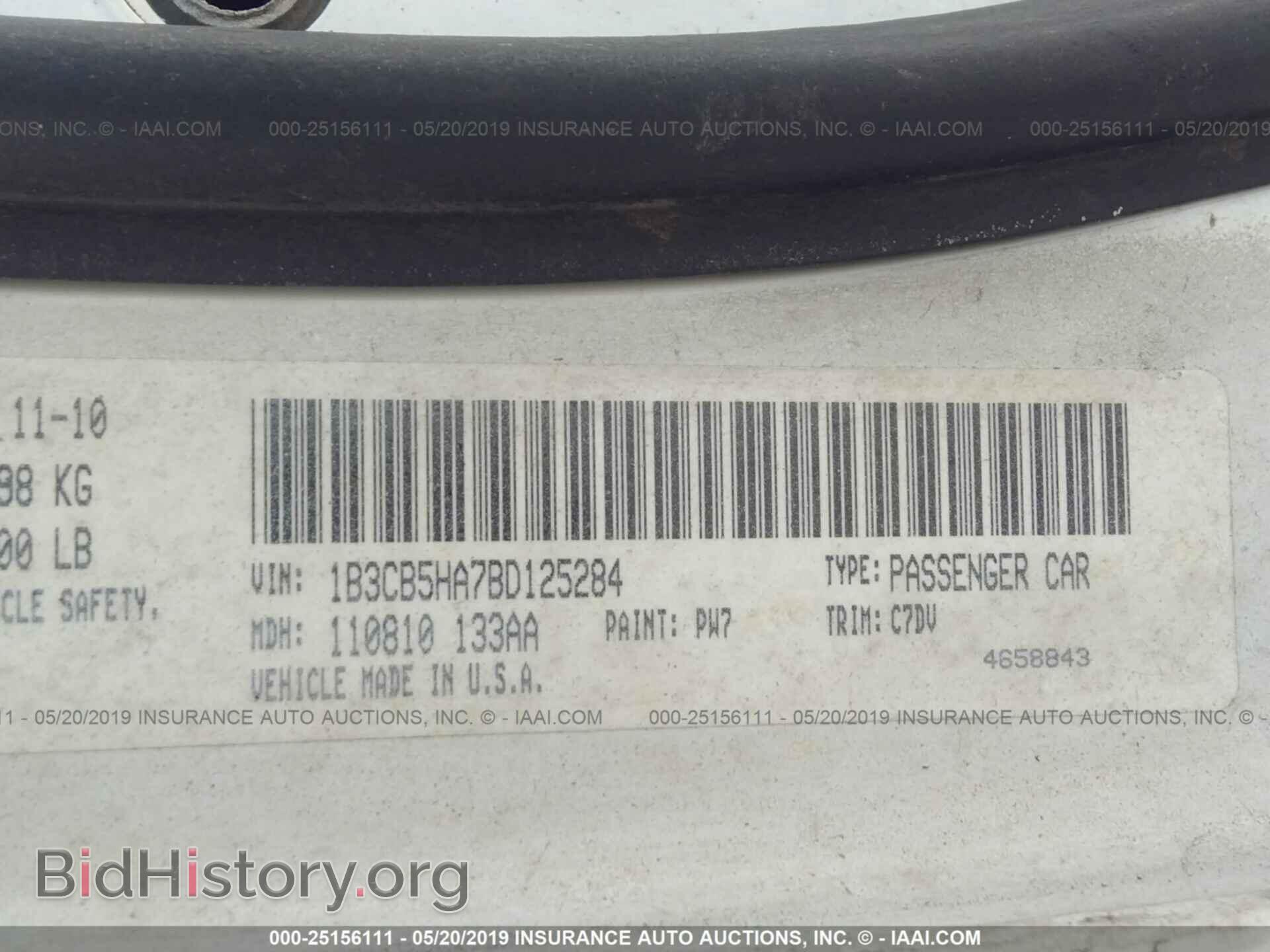 2011 DODGE CALIBER - VIN: 1B3CB5HA7BD125284 - Photo 9