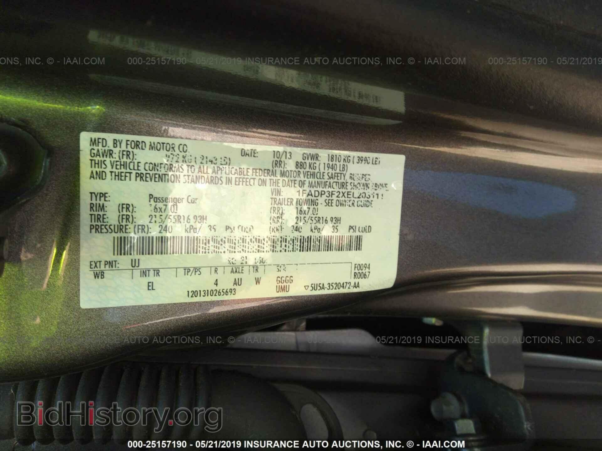 2014 FORD FOCUS - VIN: 1FADP3F2XEL203111 - Photo 9