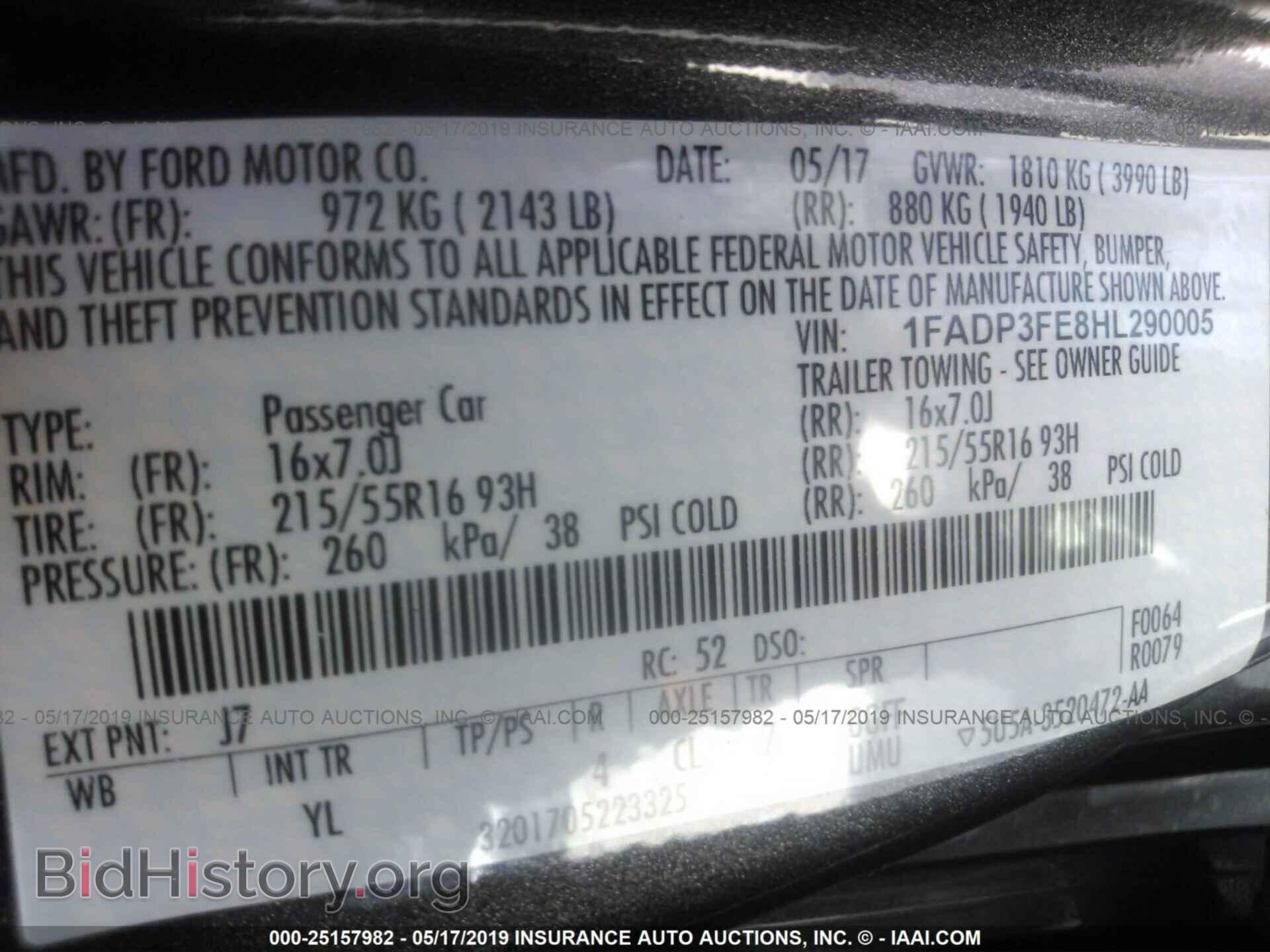 2017 FORD FOCUS - VIN: 1FADP3FE8HL290005 - Photo 9