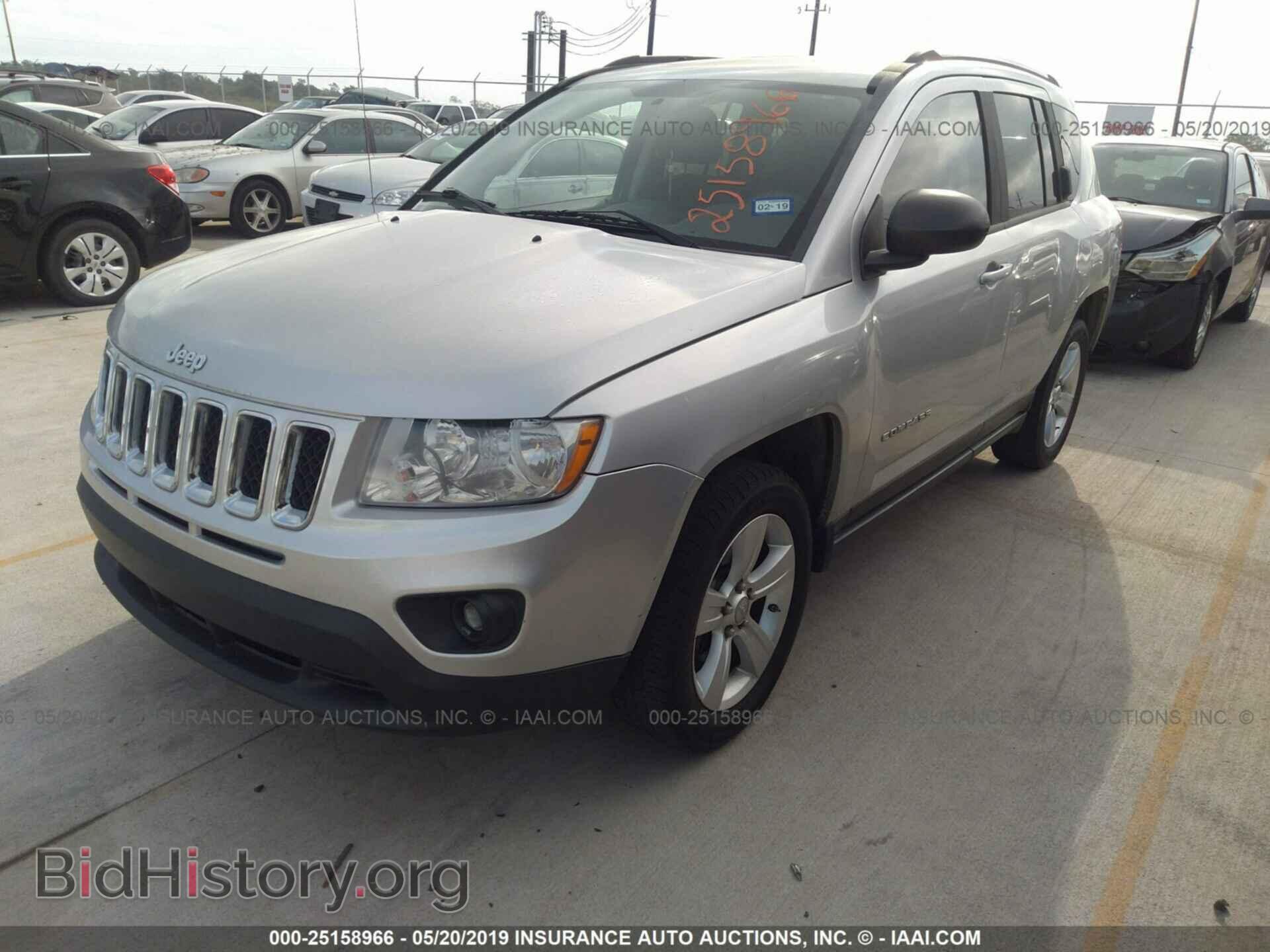 2012 JEEP COMPASS - VIN: 1C4NJCBB7CD636334 - Фото 2