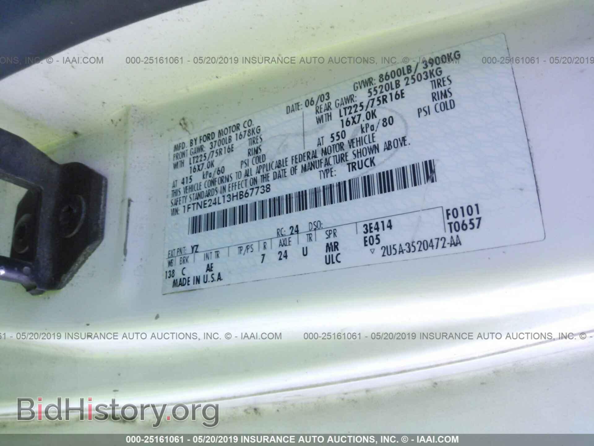 2003 FORD ECONOLINE - VIN: 1FTNE24L13HB67738 - Photo 9