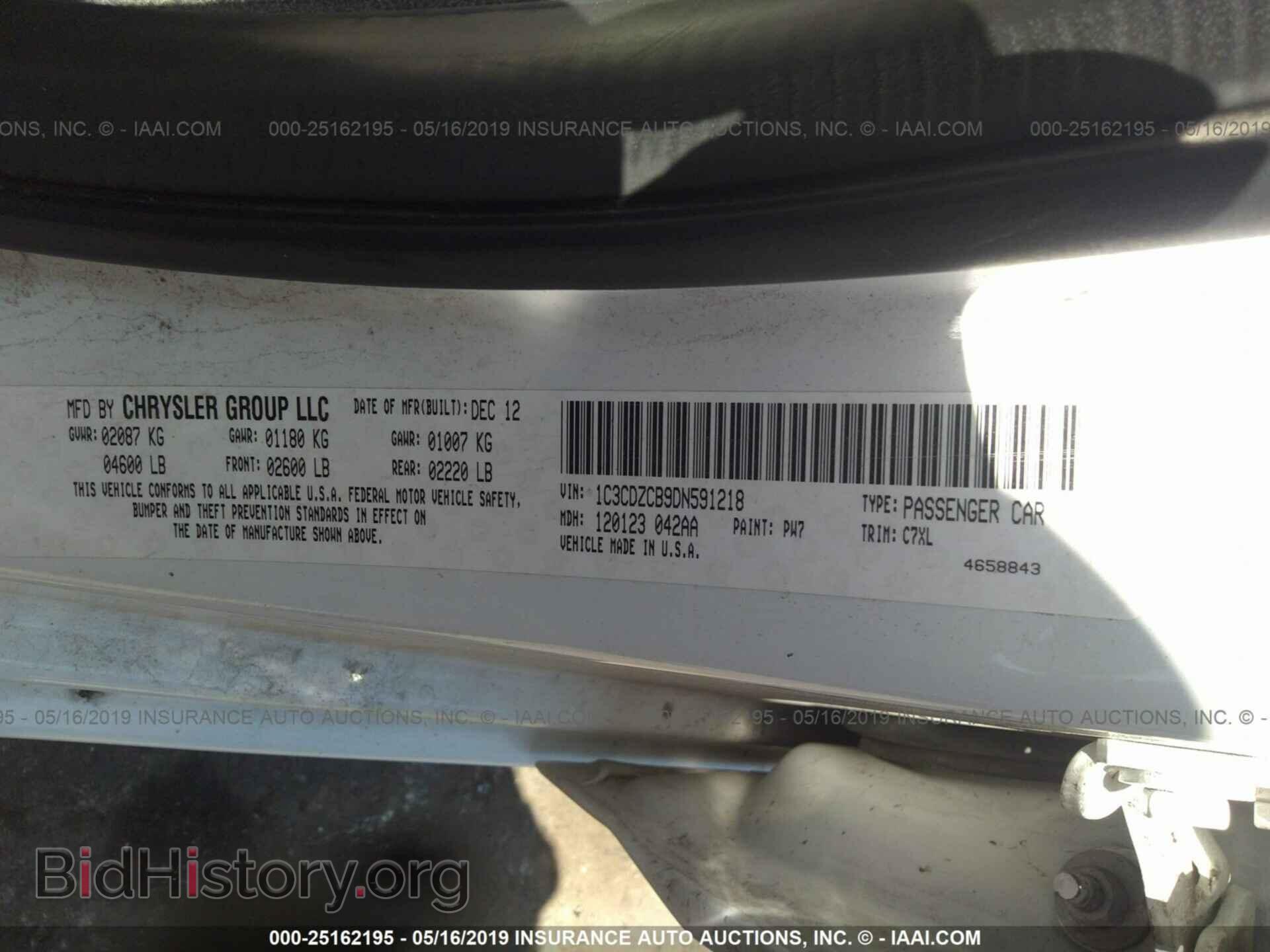 2013 DODGE AVENGER - VIN: 1C3CDZCB9DN591218 - Photo 9