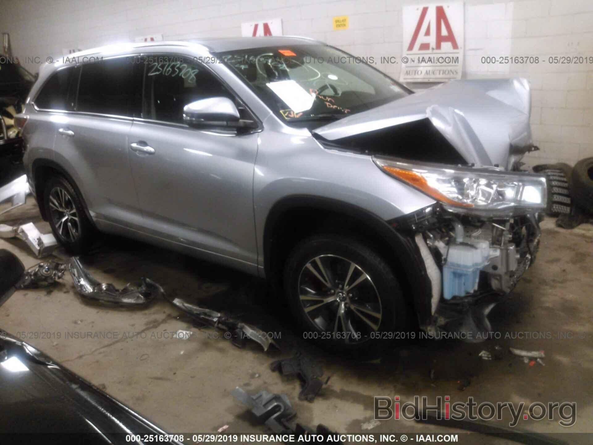 Photo 5TDJKRFH3GS332943 - TOYOTA HIGHLANDER 2016