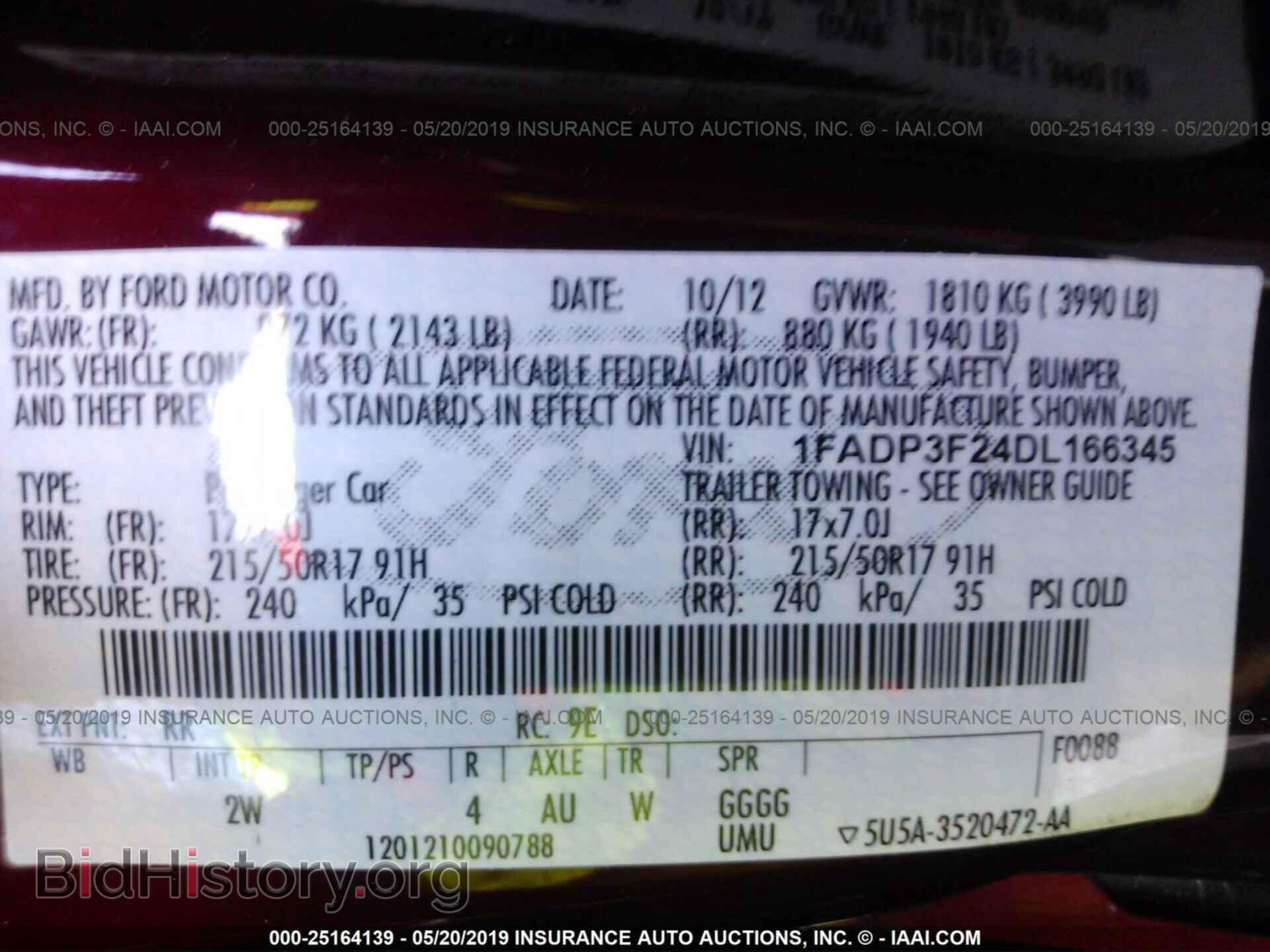 2013 FORD FOCUS - VIN: 1FADP3F24DL166345 - Photo 9