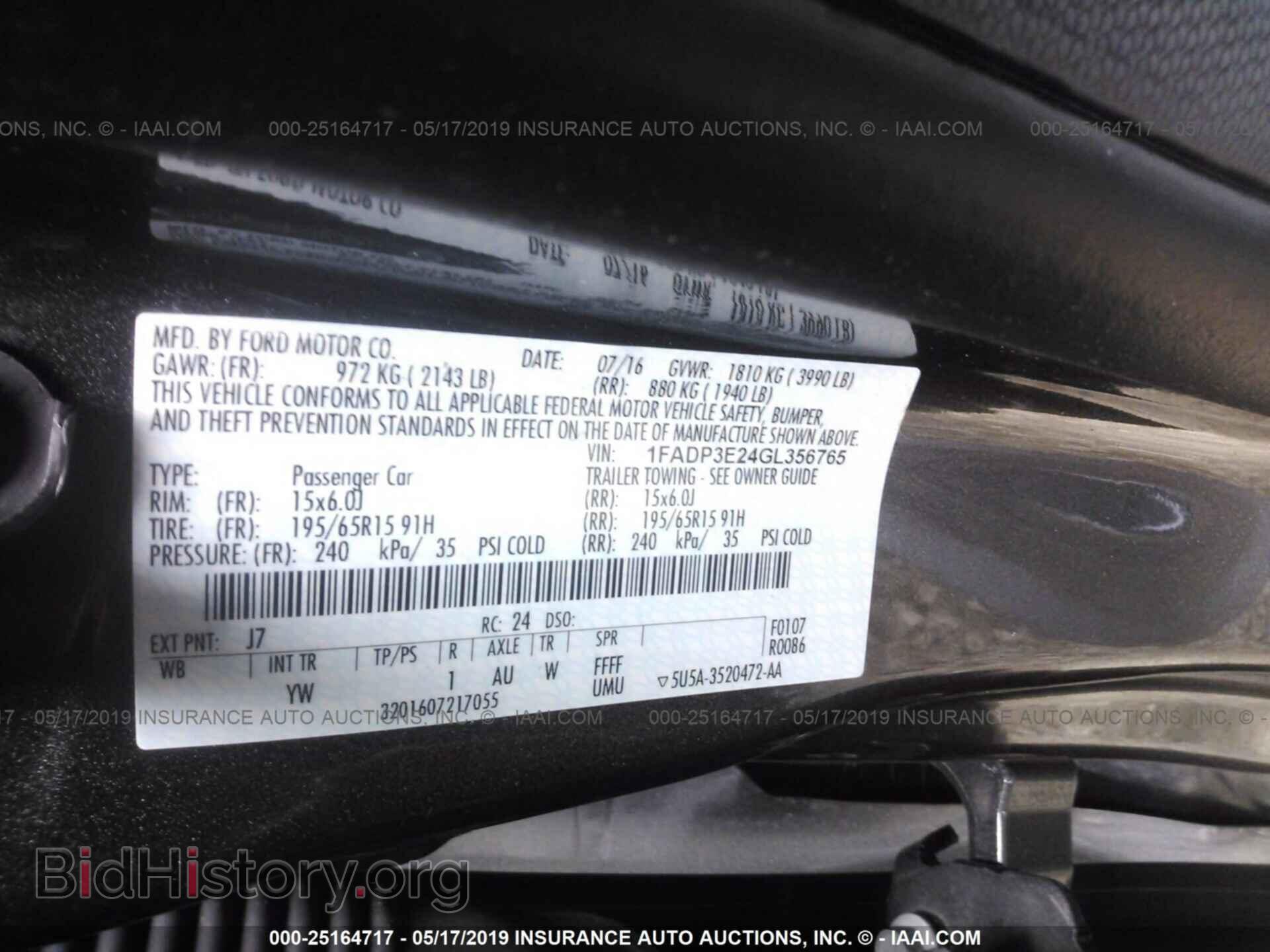 2016 FORD FOCUS - VIN: 1FADP3E24GL356765 - Photo 9