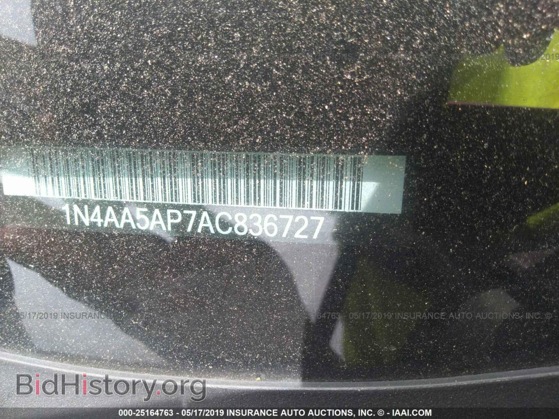 2010 NISSAN MAXIMA - VIN: 1N4AA5AP7AC836727 - Фото 9