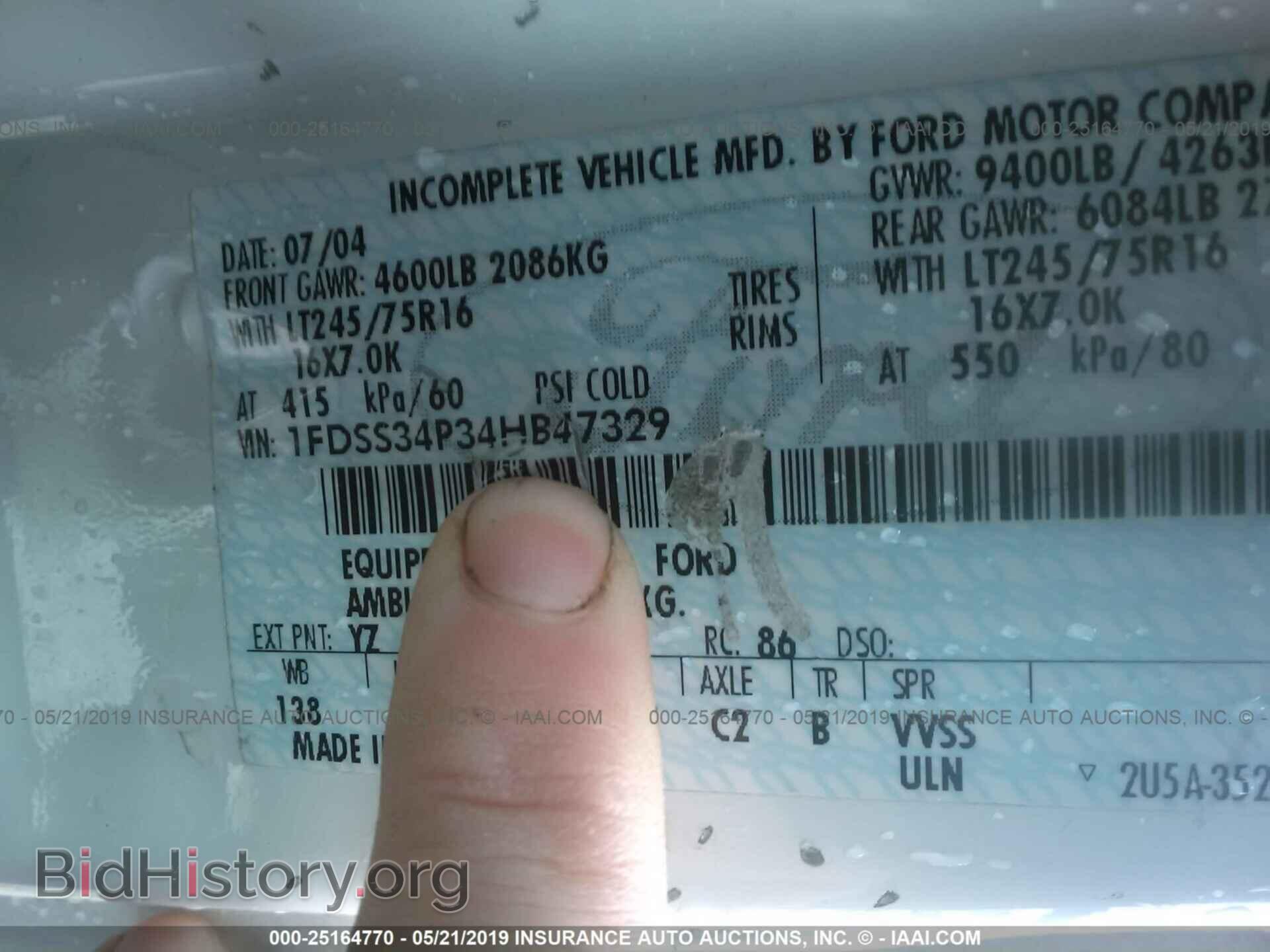 2004 FORD ECONOLINE - VIN: 1FDSS34P34HB47329 - Фото 9