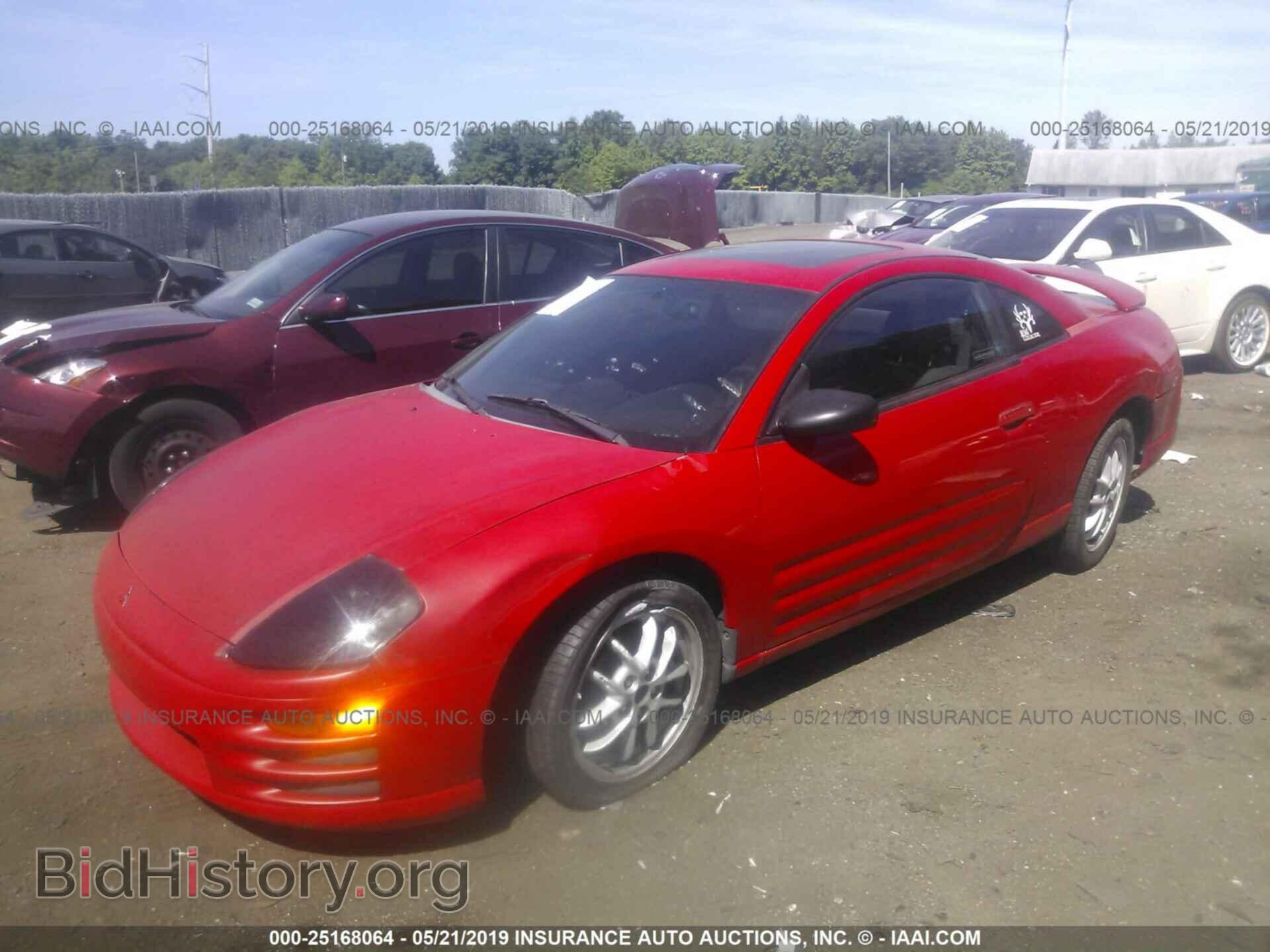 2001 MITSUBISHI ECLIPSE - VIN: 4A3AC44GX1E076448 - Фото 2