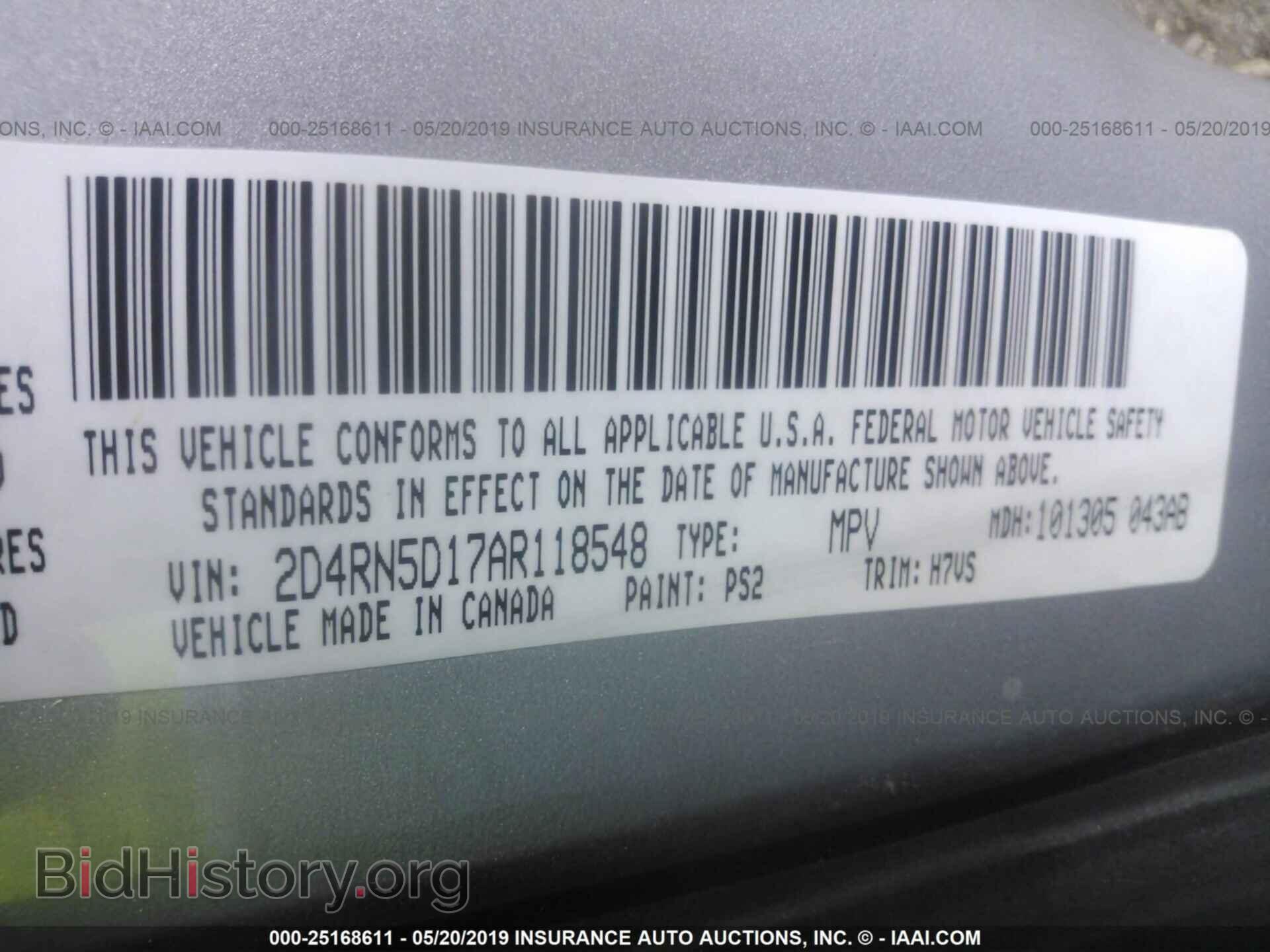 2010 DODGE GRAND CARAVAN - VIN: 2D4RN5D17AR118548 - Фото 9